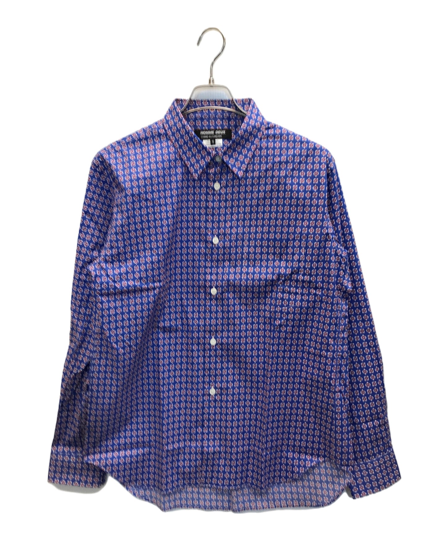 [Pre-owned] COMME des GARCONS HOMME DEUX 24AW All over patterned sideline L/S shirt DN-B028