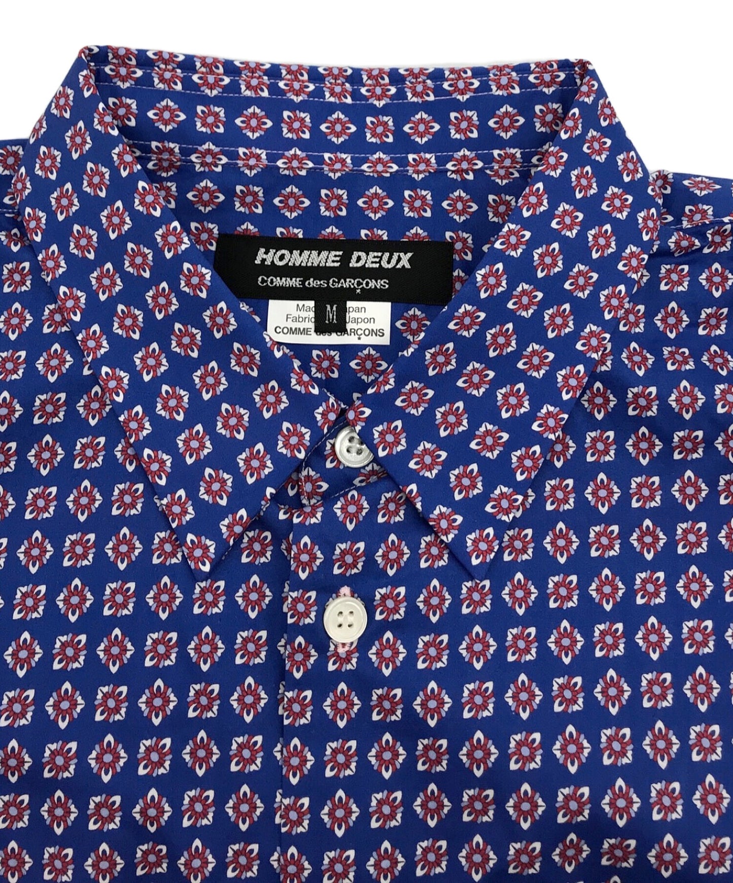 [Pre-owned] COMME des GARCONS HOMME DEUX 24AW All over patterned sideline L/S shirt DN-B028