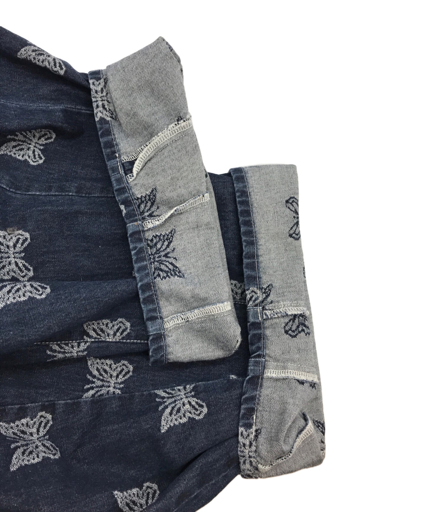 [Pre-owned] Needles 10 oz. denim knee del pants MR215.