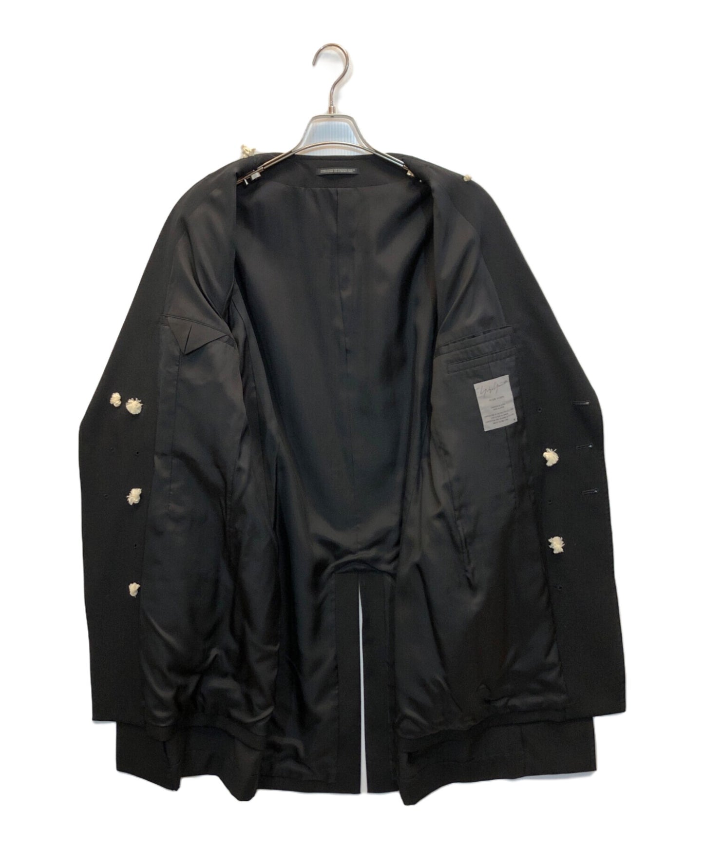 [Pre-owned] Yohji Yamamoto pour homme 12AW Wool gabardine toggle layered coat HD-J52-100