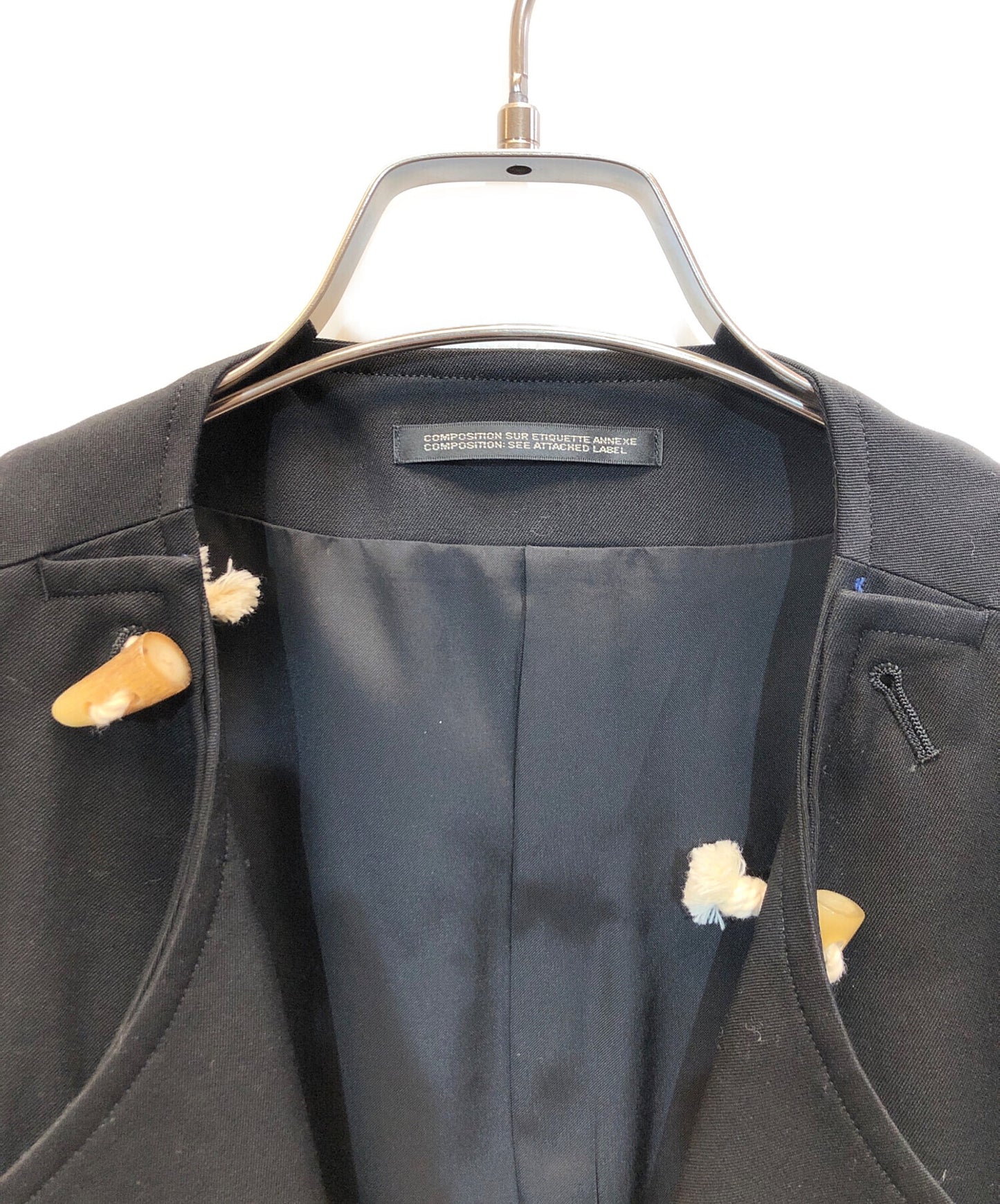 [Pre-owned] Yohji Yamamoto pour homme 12AW Wool gabardine toggle layered coat HD-J52-100