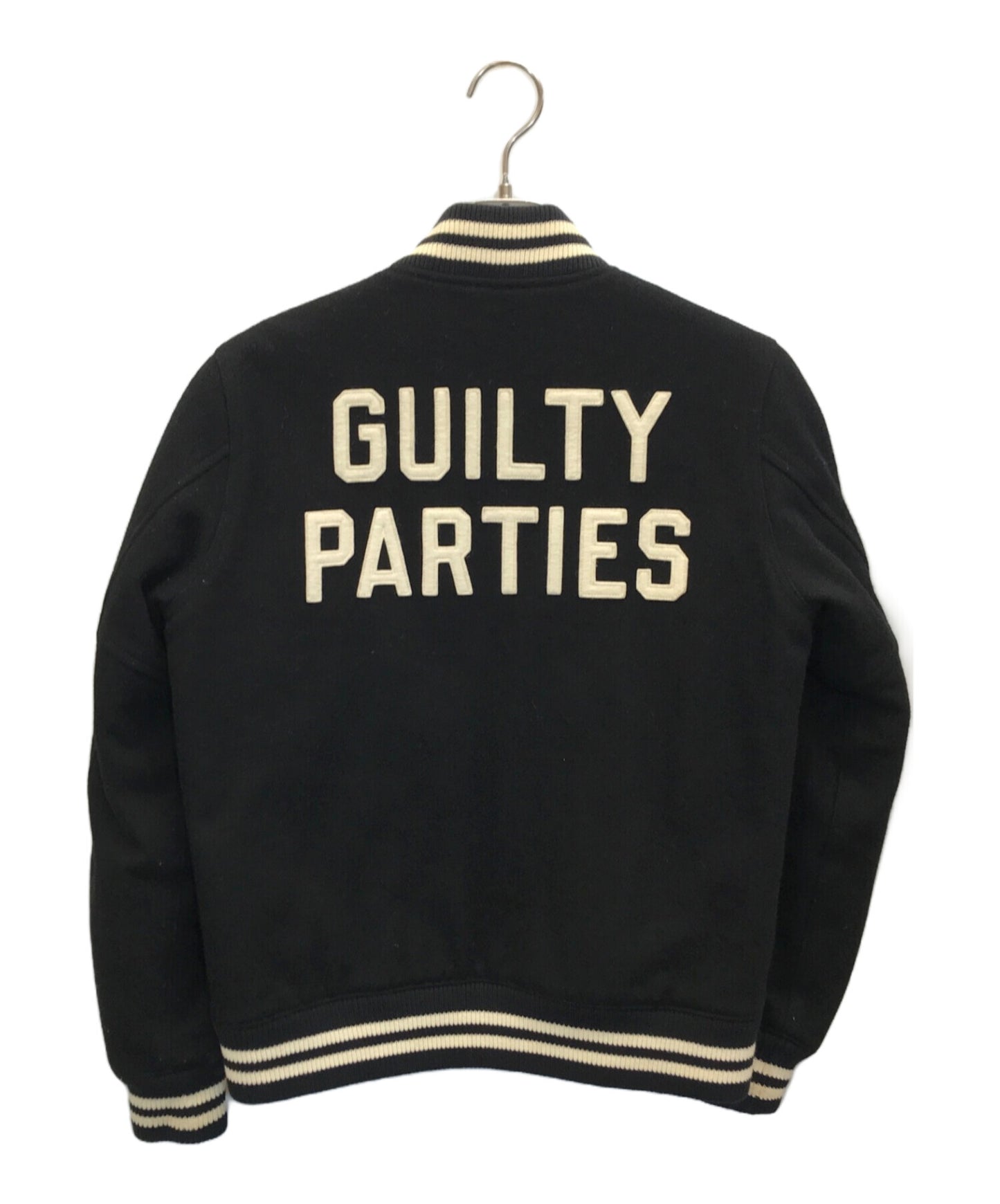 [Pre-owned] WACKO MARIA Logo Embroidery Melton Varsity Jacket