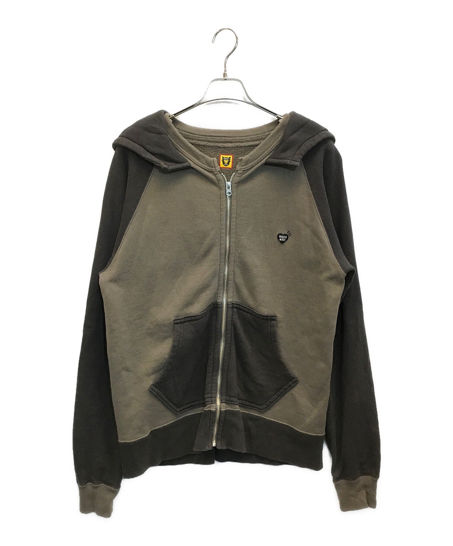 [Pre-owned] HUMAN MADE ZIP-UP HOODED SWEATSHIRT