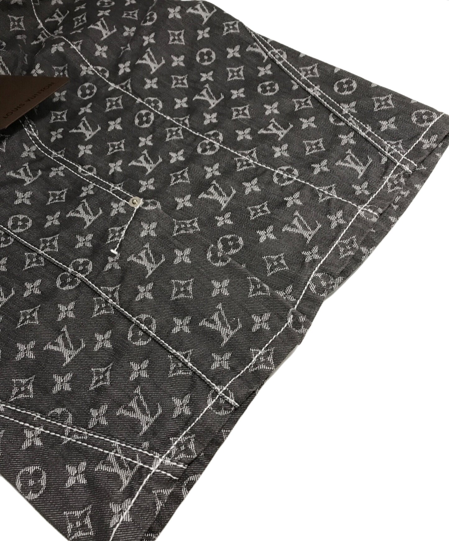 [Pre-owned] LOUIS VUITTON Monogrammed denim skirt
