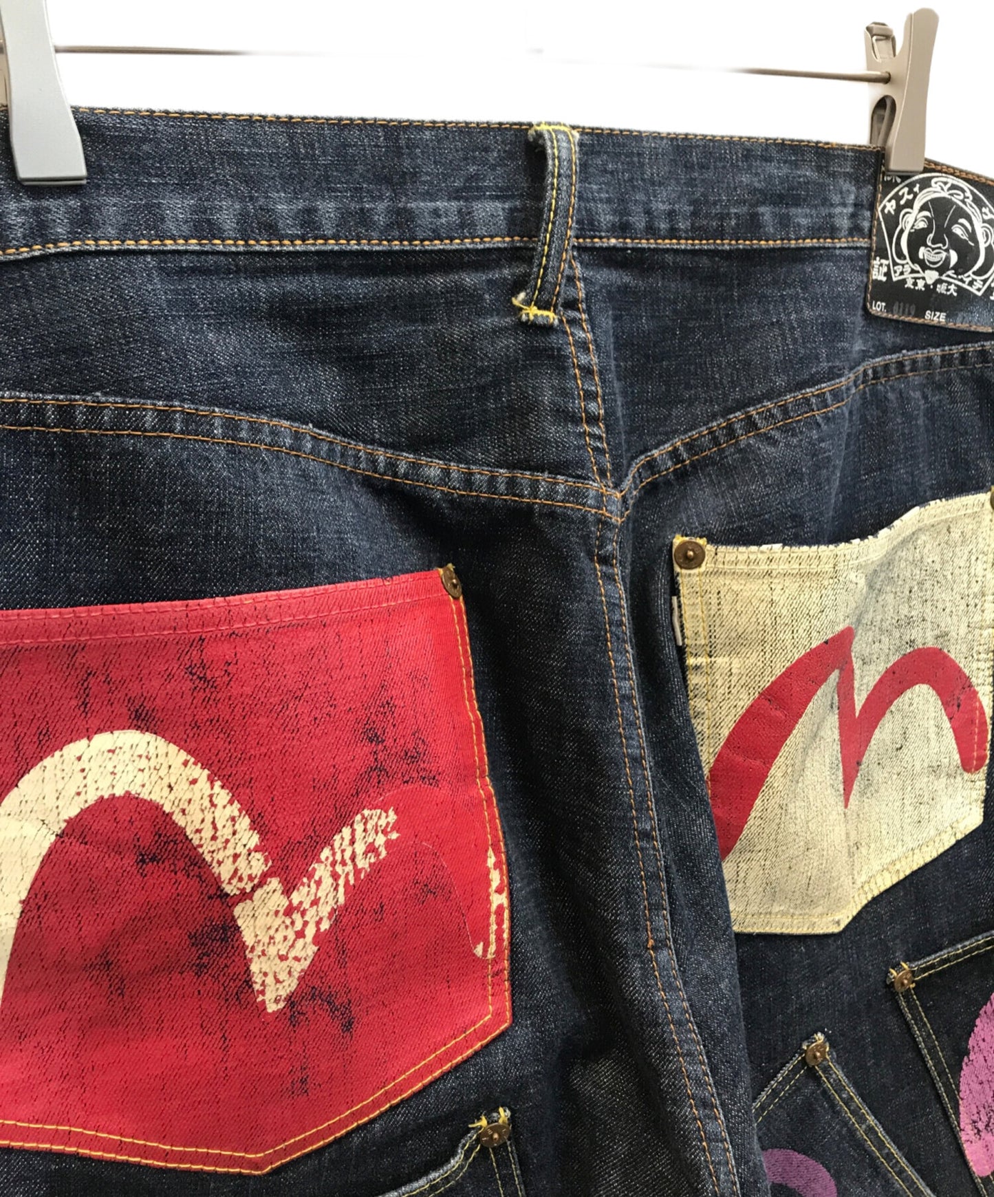 [Pre-owned] EVISU Many pockets /Denim pants 0119