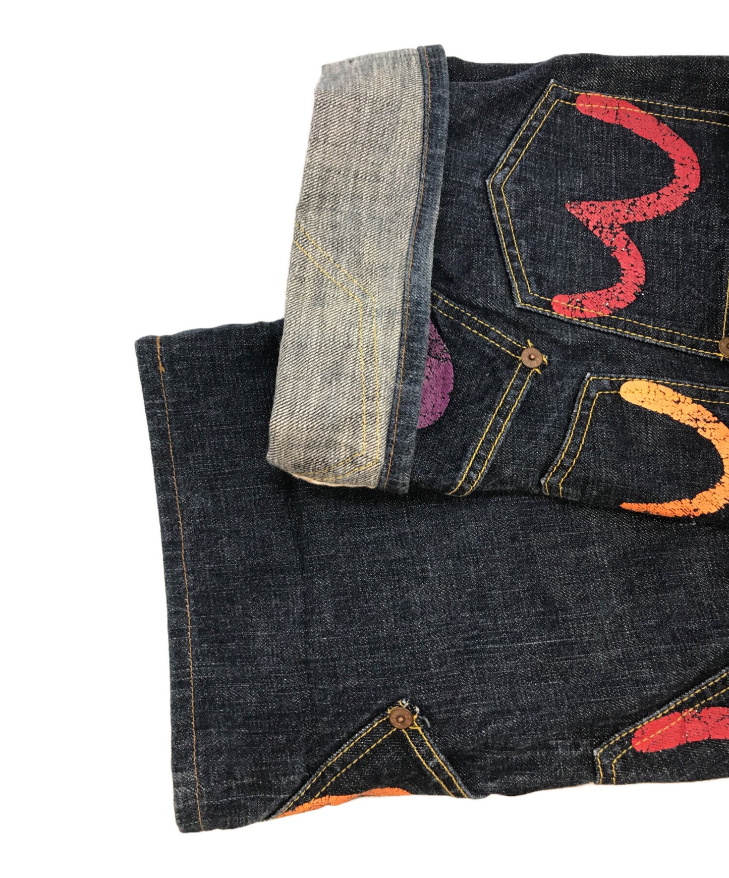 [Pre-owned] EVISU Many pockets /Denim pants 0119