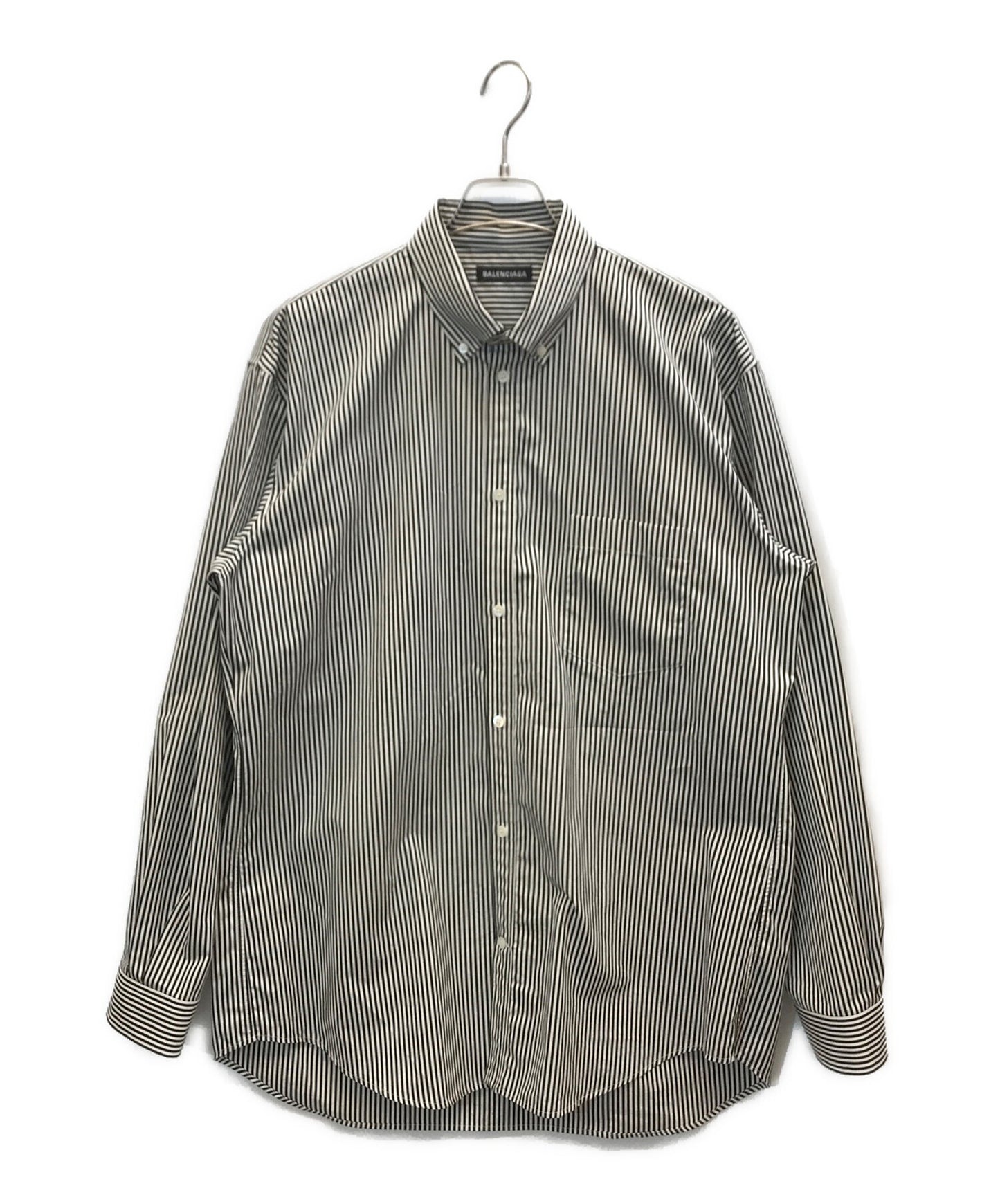 [Pre-owned] BALENCIAGA Striped BD shirt 556878