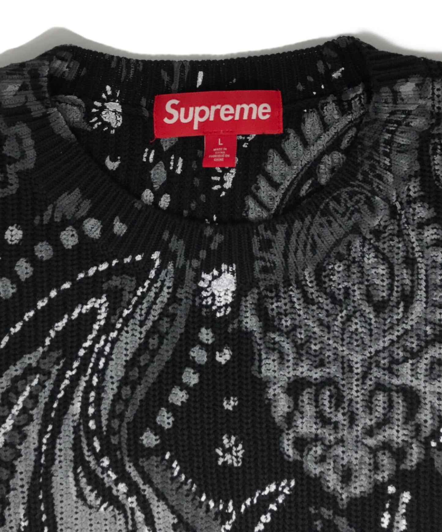 [Pre-owned] SUPREME Printed Paisley Sweater