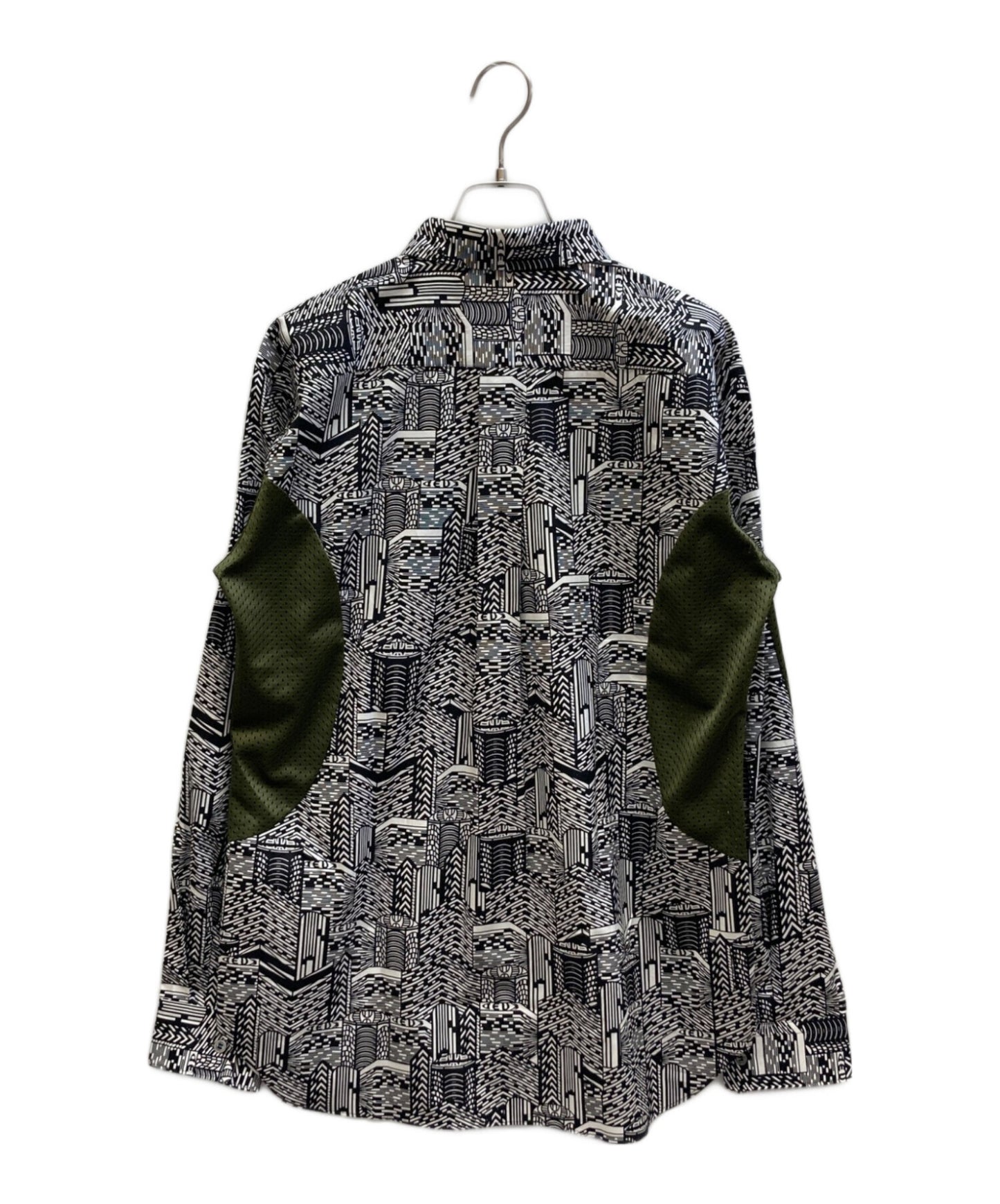 [Pre-owned] COMME des GARCONS HOMME DEUX Mesh-switched shirt with all-over pattern DO-B032