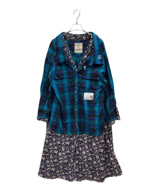 [Pre-owned] Maison MIHARA YASUHIRO Combi Check Shirt Dress B10DR142