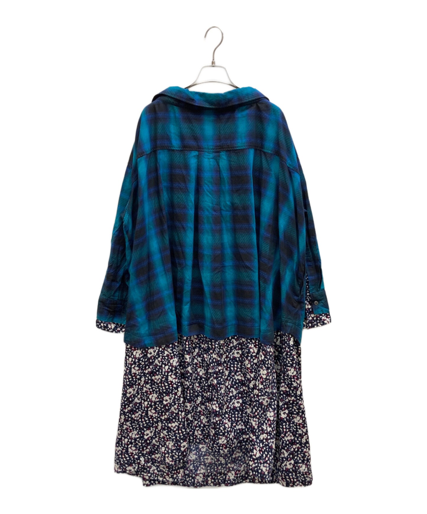 [Pre-owned] Maison MIHARA YASUHIRO Combi Check Shirt Dress B10DR142