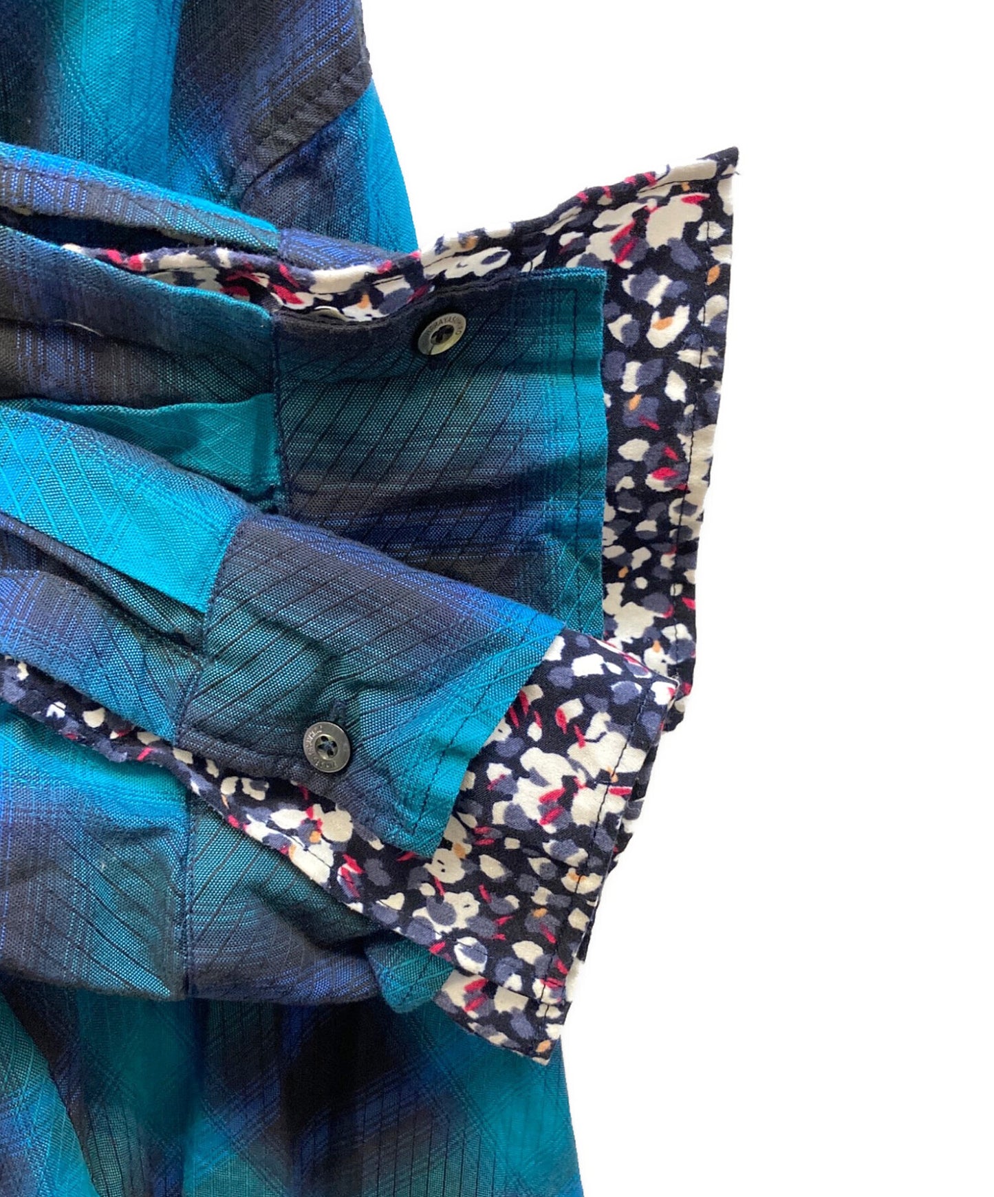 [Pre-owned] Maison MIHARA YASUHIRO Combi Check Shirt Dress B10DR142