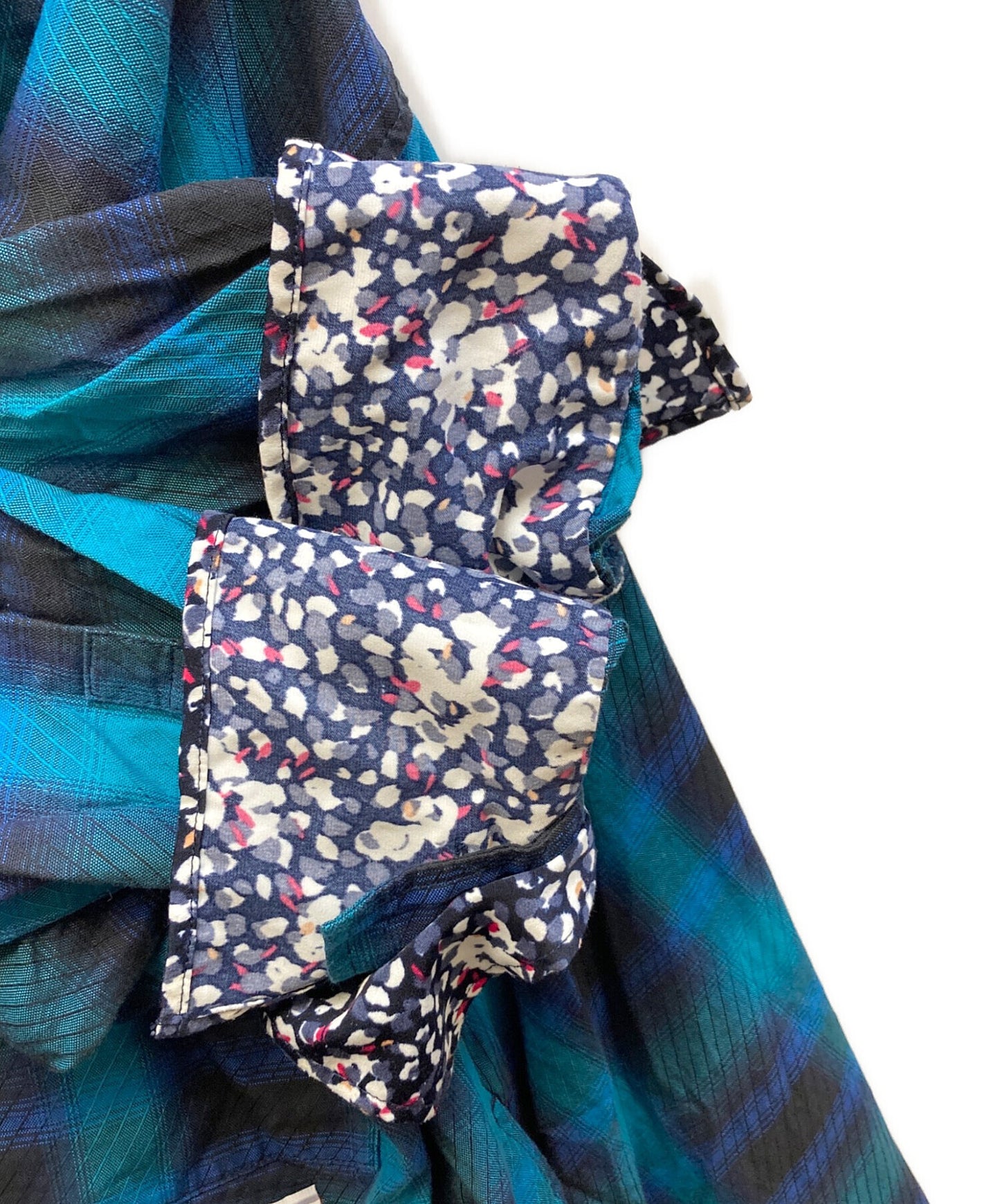 [Pre-owned] Maison MIHARA YASUHIRO Combi Check Shirt Dress B10DR142