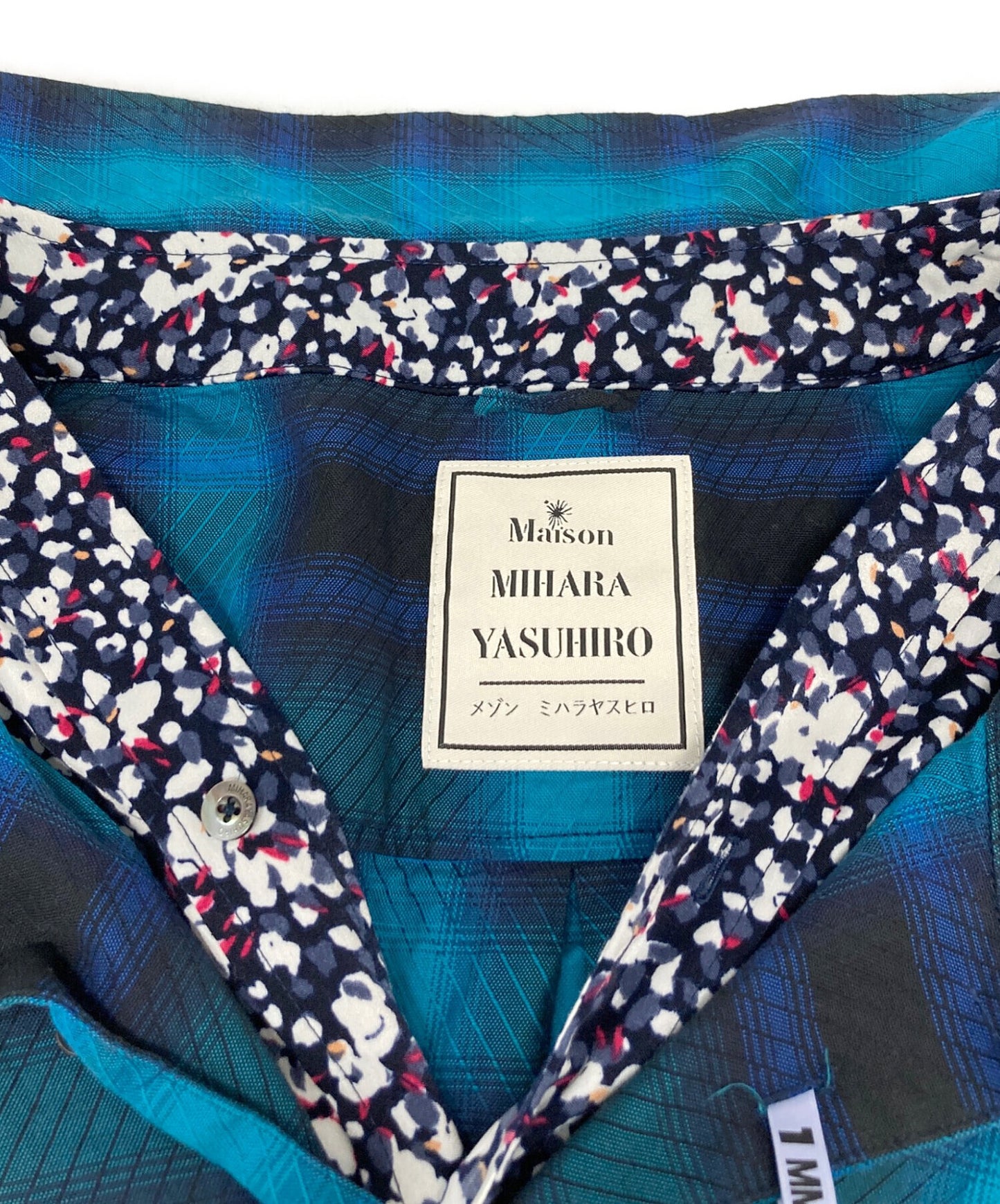 [Pre-owned] Maison MIHARA YASUHIRO Combi Check Shirt Dress B10DR142