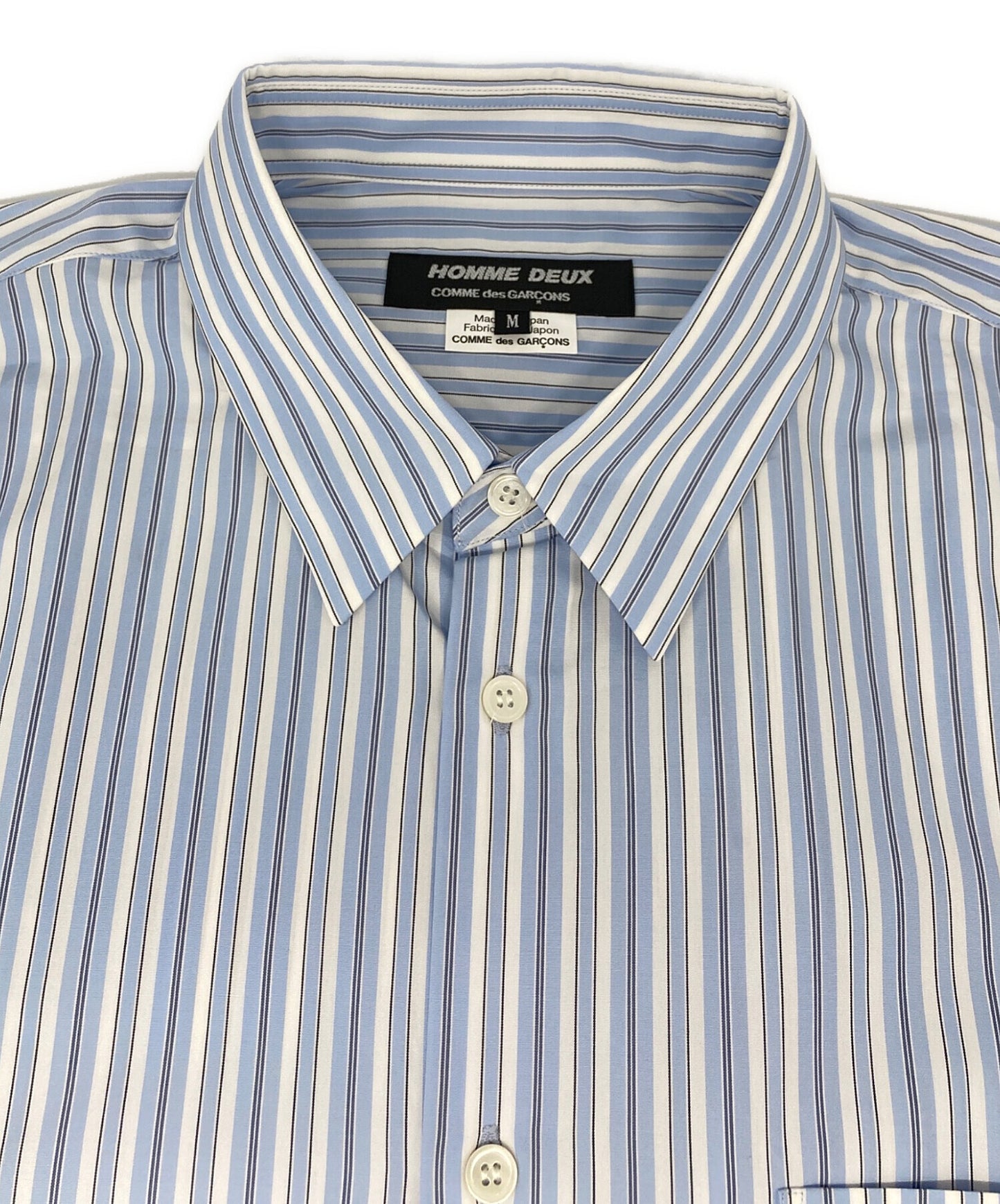 [Pre-owned] COMME des GARCONS HOMME DEUX Cotton broadcloth striped shirt DO-B034