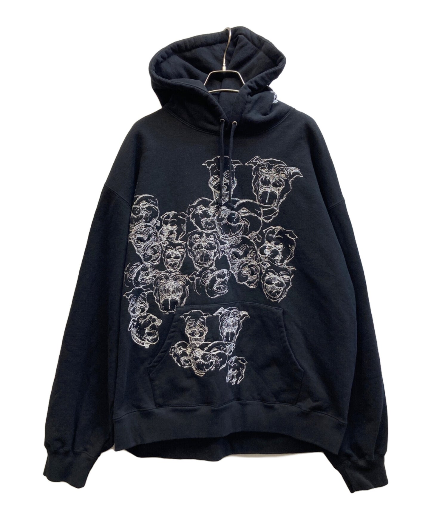 [Pre-owned] SUPREME Pitbulls Embroidered Hooded Sweatshirt