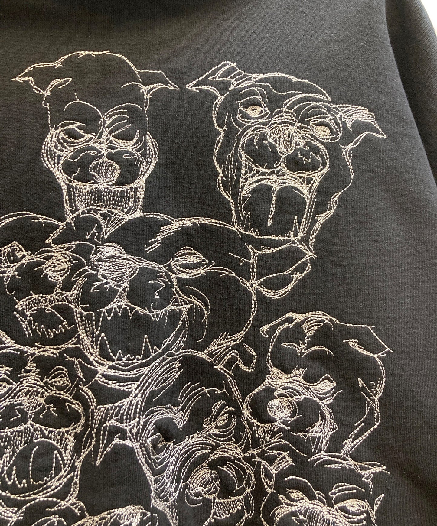 [Pre-owned] SUPREME Pitbulls Embroidered Hooded Sweatshirt