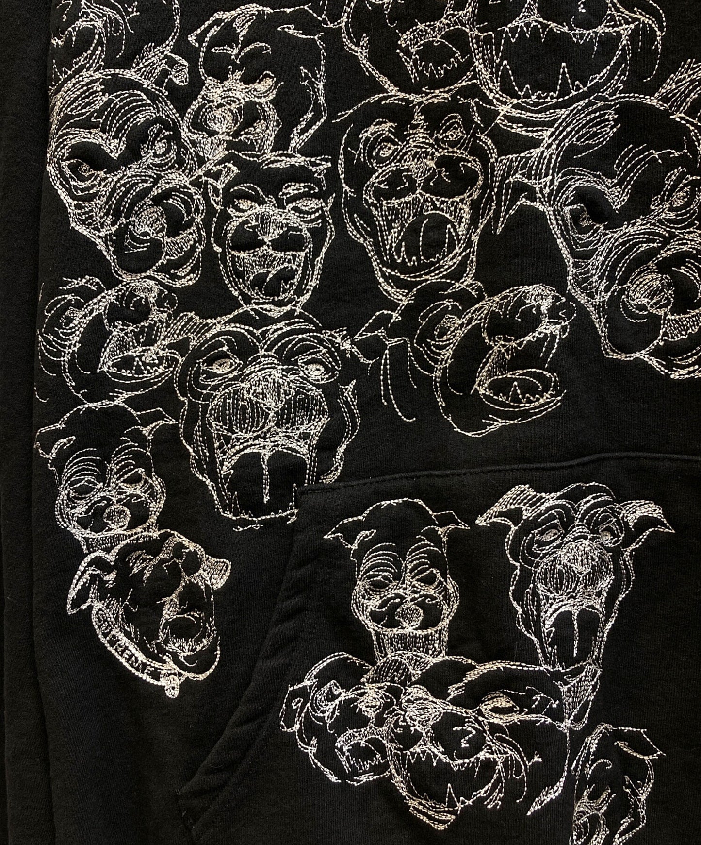 [Pre-owned] SUPREME Pitbulls Embroidered Hooded Sweatshirt