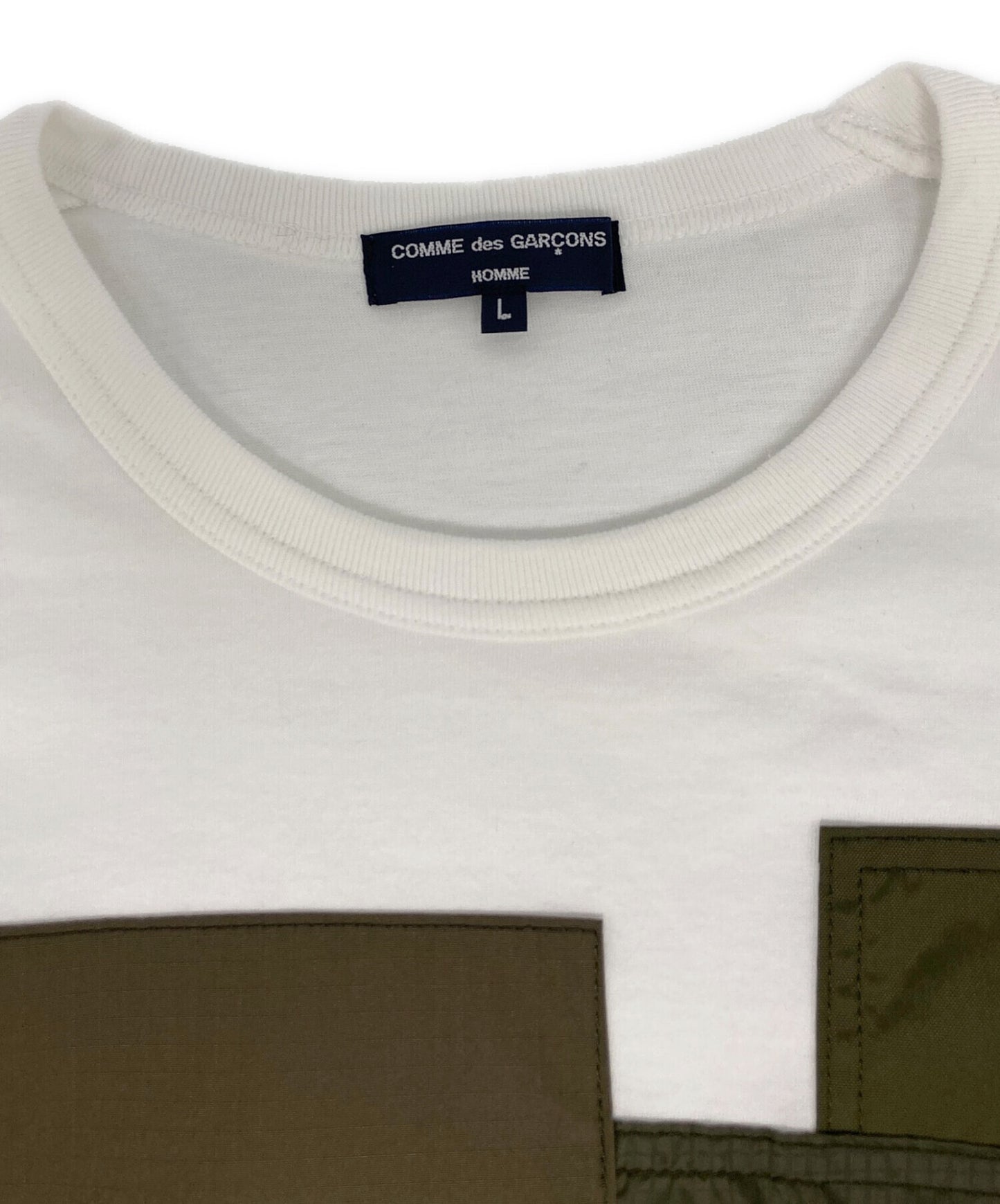 [Pre-owned] COMME des GARCONS HOMME Multi-Material Patchwork T-Shirt HL-T001