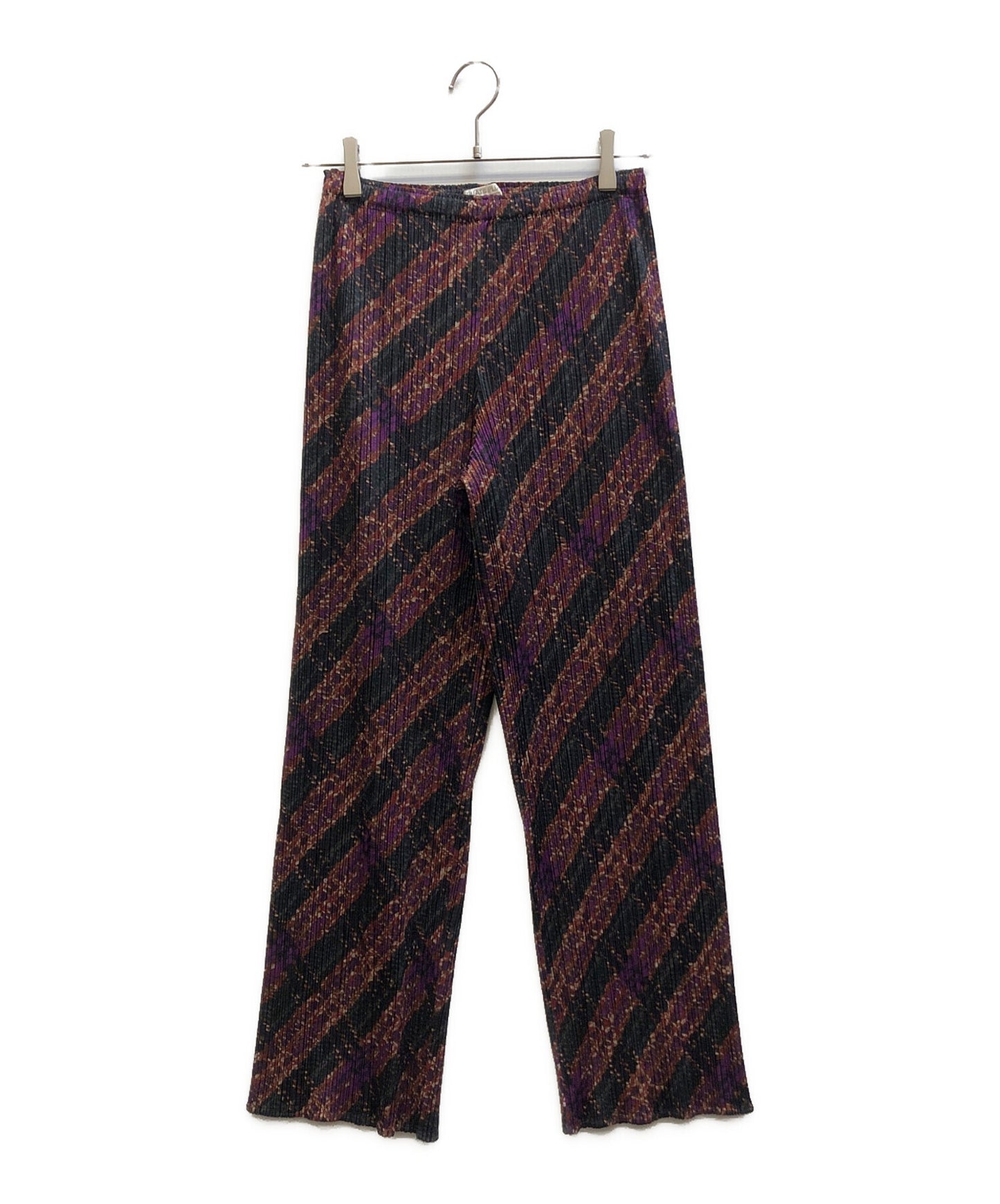 [Pre-owned] PLEATS PLEASE pleated pants with a full pattern PP53-JF904