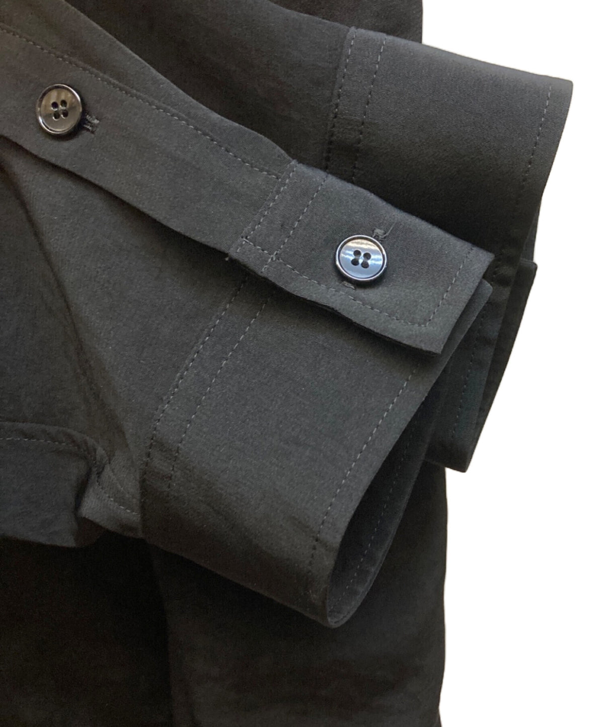 [Pre-owned] GROUND Y CREPE DE CHINE STANDARD ASYMMETRICAL FLARES SHIRT GP-B04-500