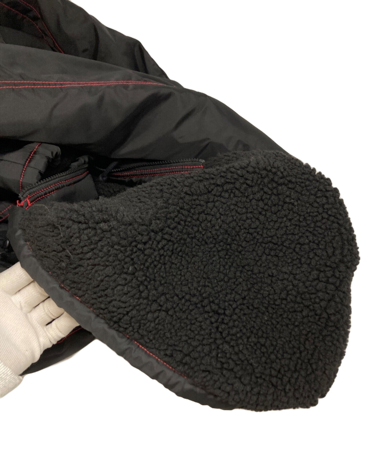 [Pre-owned] SUPREME Sherpa Lined Nylon Zip Up Jacket