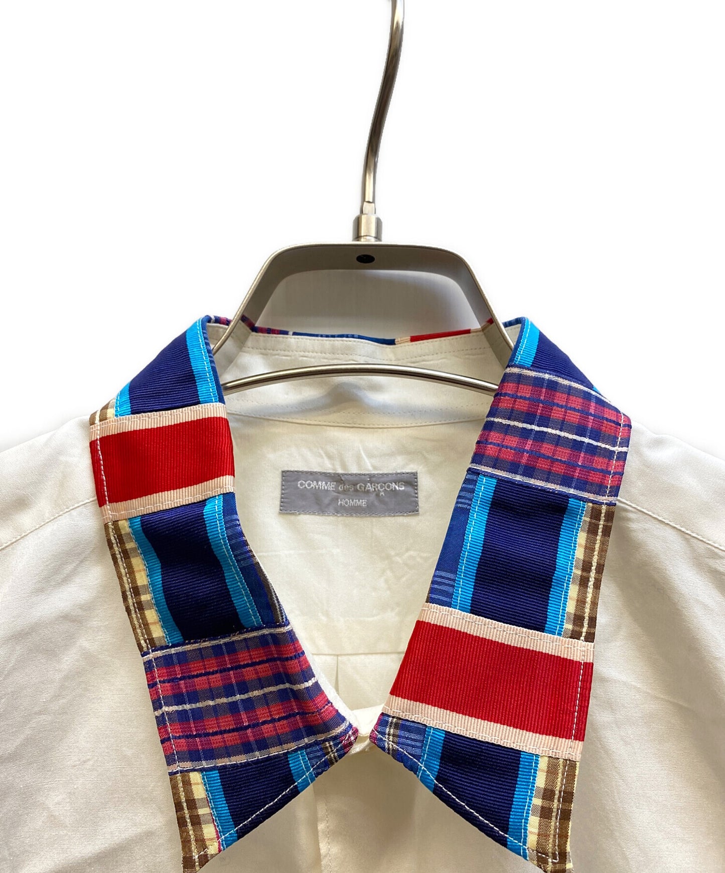 [Pre-owned] COMME des GARCONS HOMME Check Collar Long Sleeve Shirt HD-B038