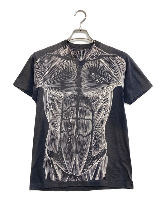 [Pre-owned] Hanes Leslie Arwin Human Muscle Skeleton Double-Sided Print T-Shirt