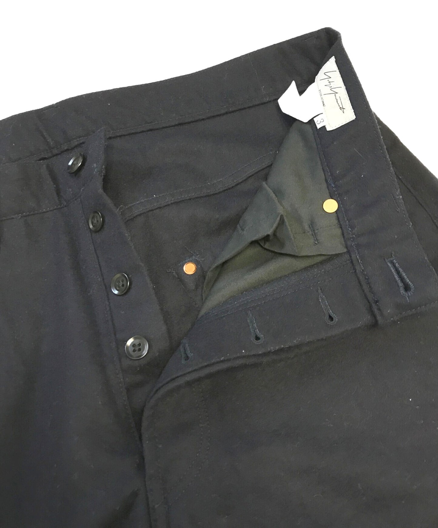 [Pre-owned] Yohji Yamamoto pour homme Wool straight pants HV-P-54-198