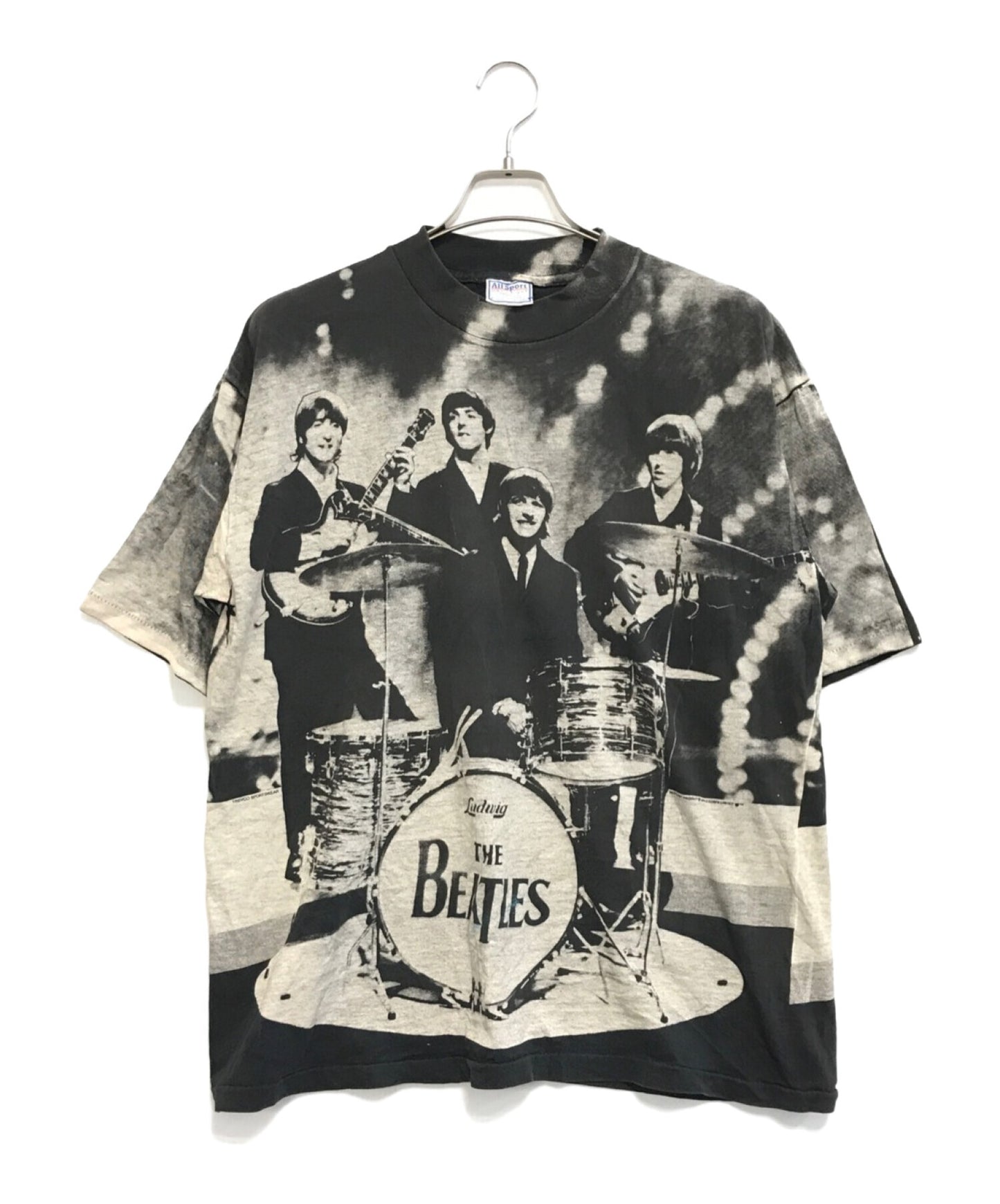 [Pre-owned] band T-shirt 90s ALL SPORT BEATLES overprint t-shirt