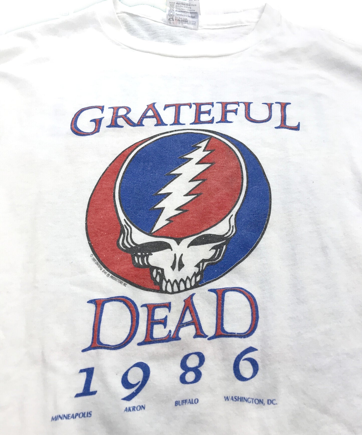 [Pre-owned] band T-shirt 80s GRATEFUL DEAD&BOB DYLAN Band T-Shirt