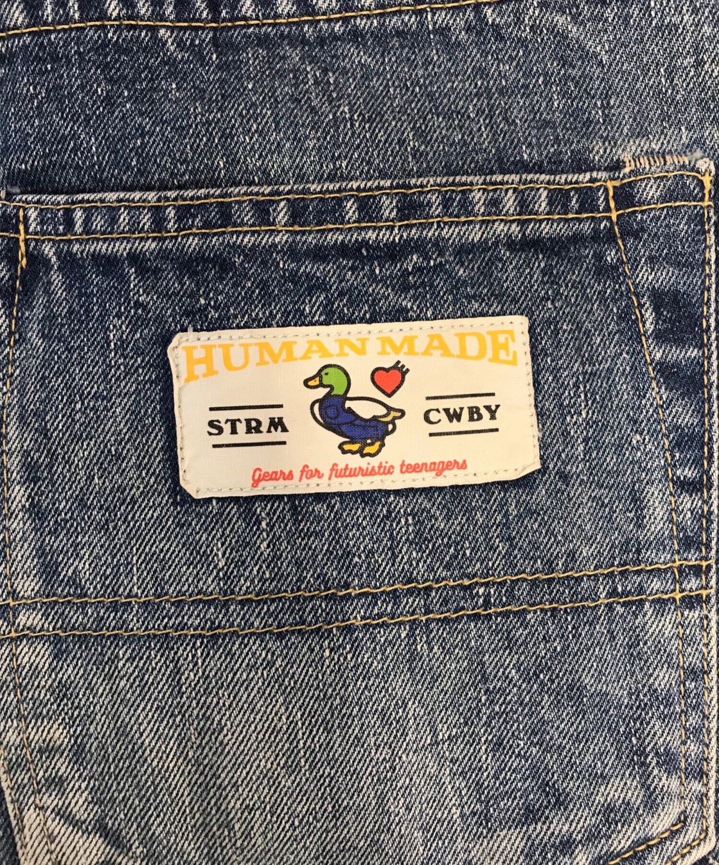 [Pre-owned] HUMAN MADE denim painted pants