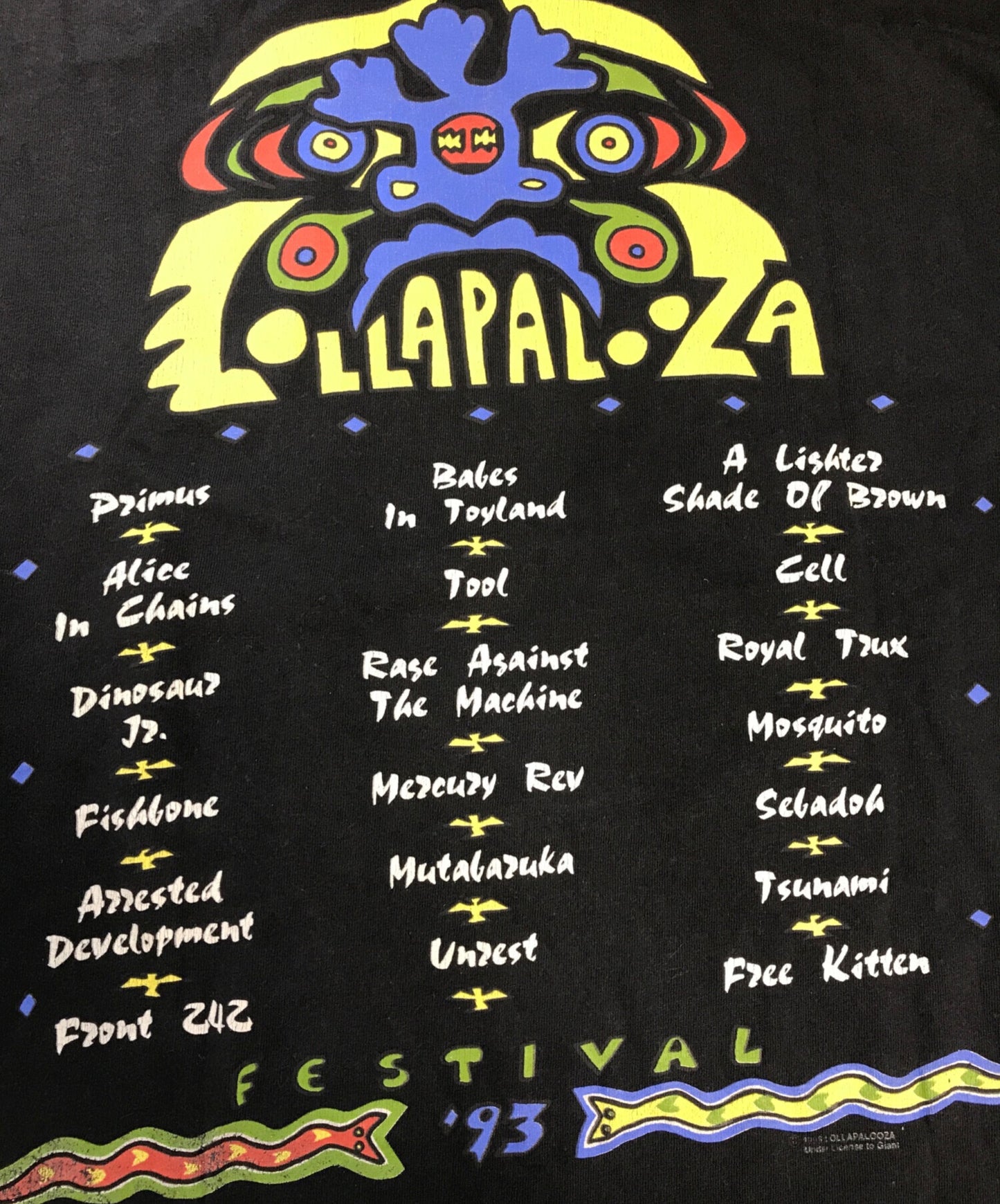 [Pre-owned] Band T-shirt 90s LOLLAPALOOZA Band T-shirt