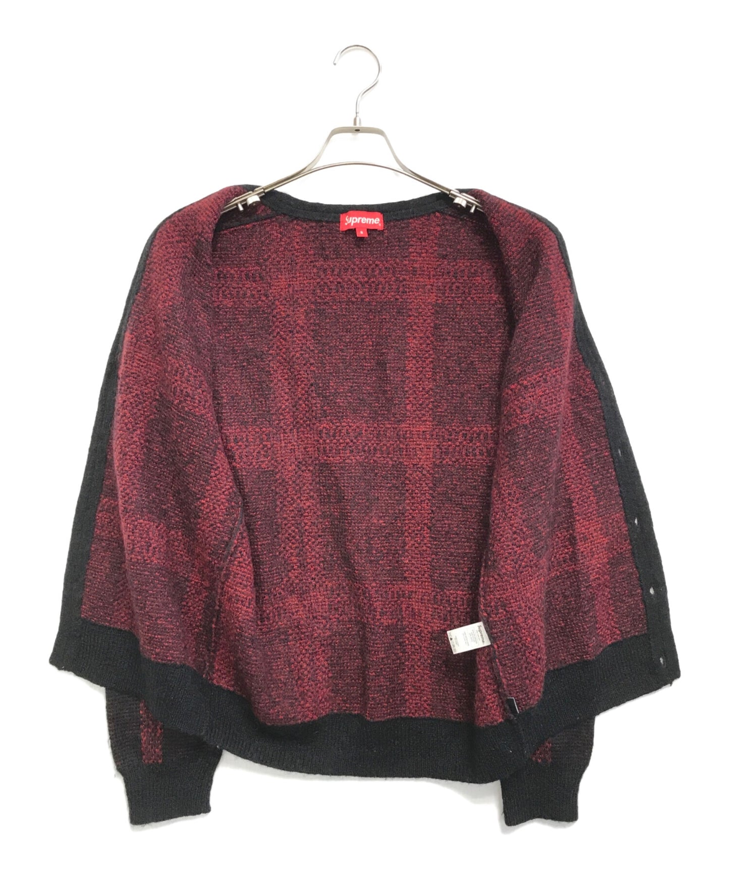 [Pre-owned] SUPREME Plaid Mohair Cardigan