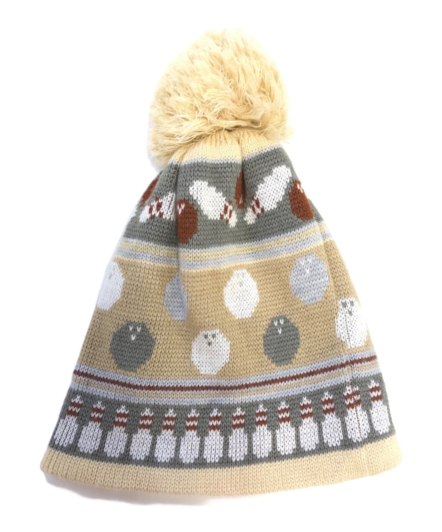 [Pre-owned] PLEATS PLEASE Bowling Beanie Knit Cap PP74-AA701