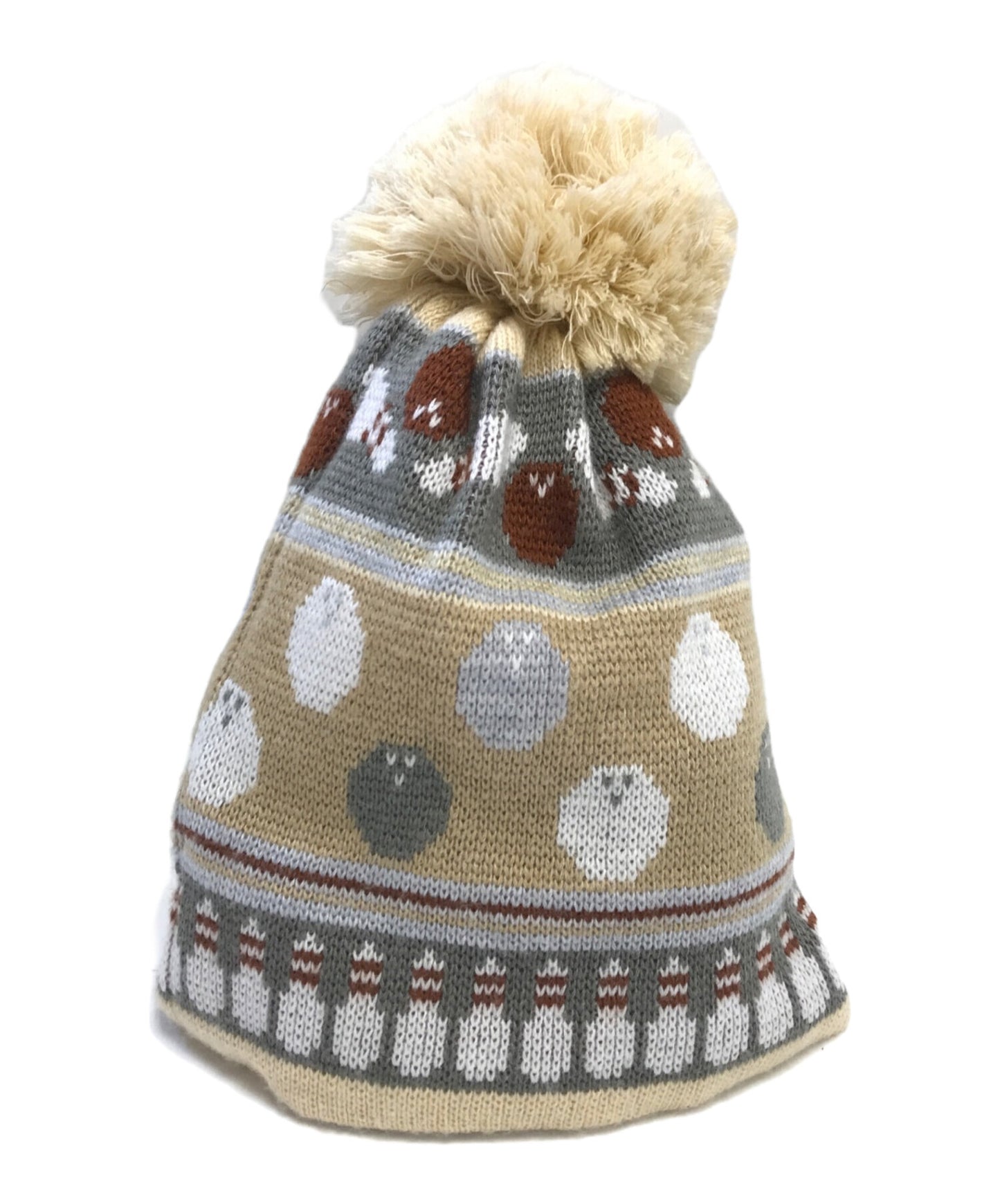 [Pre-owned] PLEATS PLEASE Bowling Beanie Knit Cap PP74-AA701