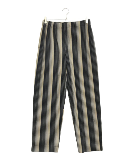 [Pre-owned] HOMME PLISSE ISSEY MIYAKE Striped Pleated Pants HP43-JF367