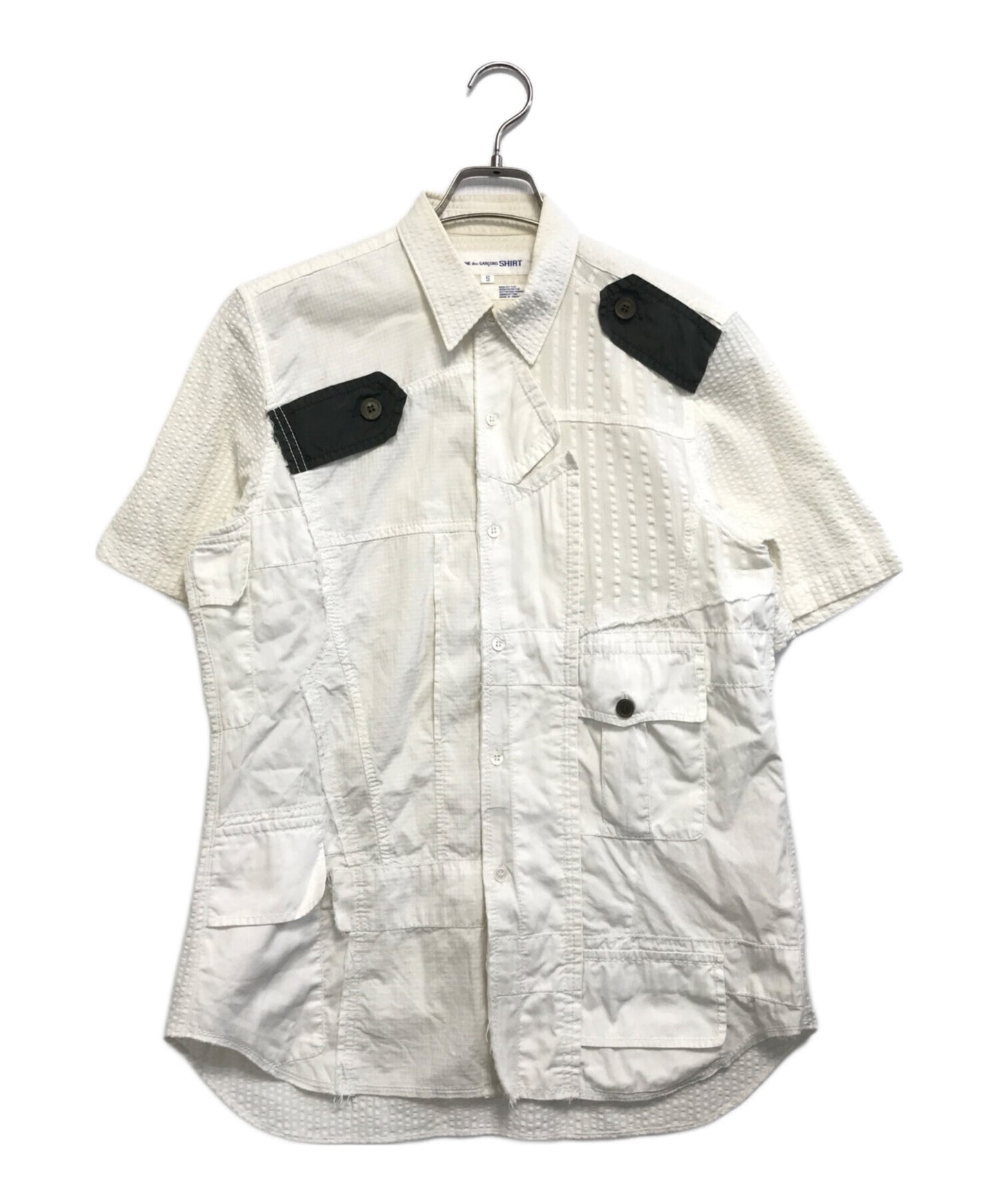 [Pre-owned] COMME des GARCONS SHIRT patchwork shirt S11037
