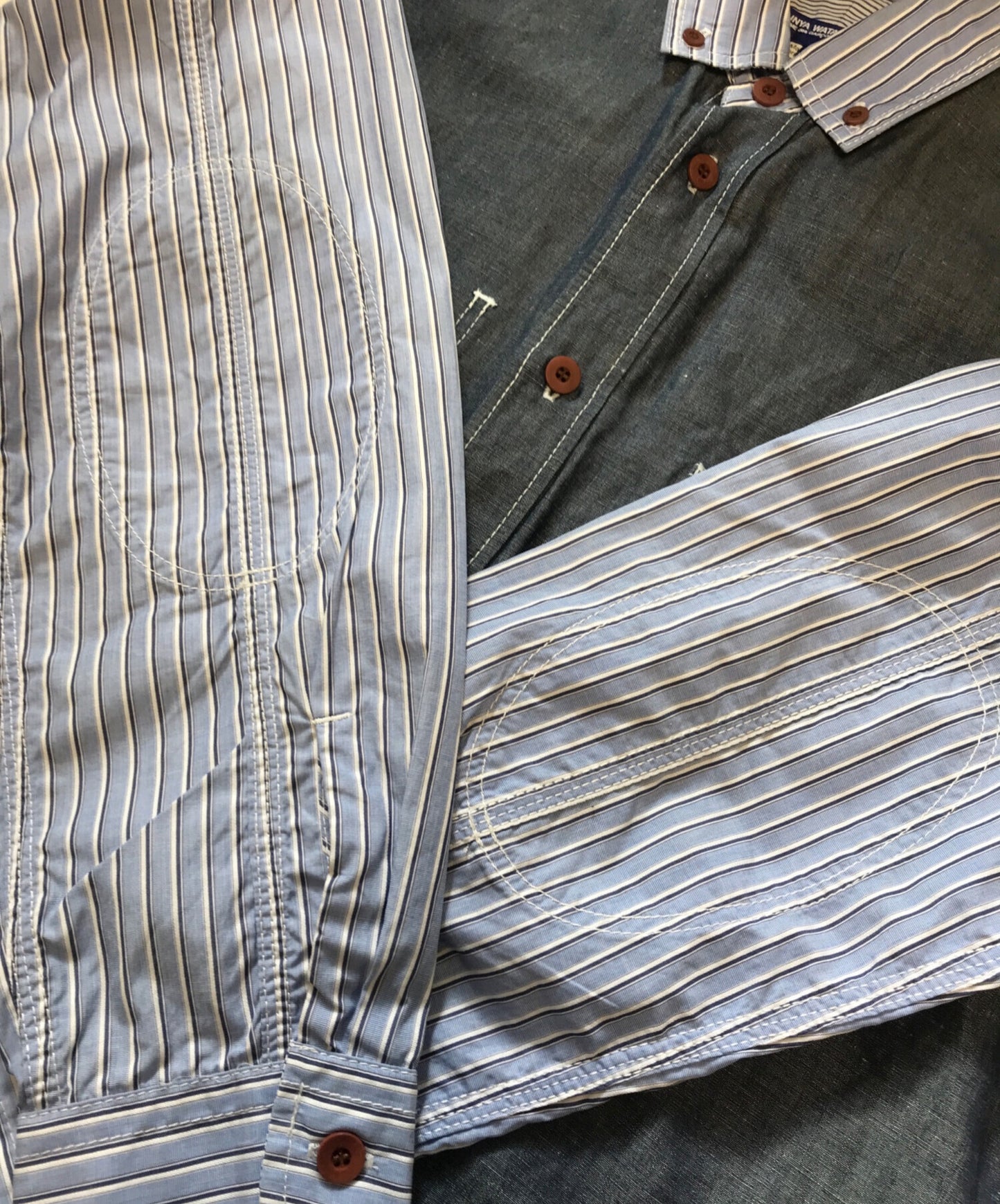 [Pre-owned] COMME des GARCONS JUNYA WATANABE MAN Linen-blend transitional shirt WD-B029