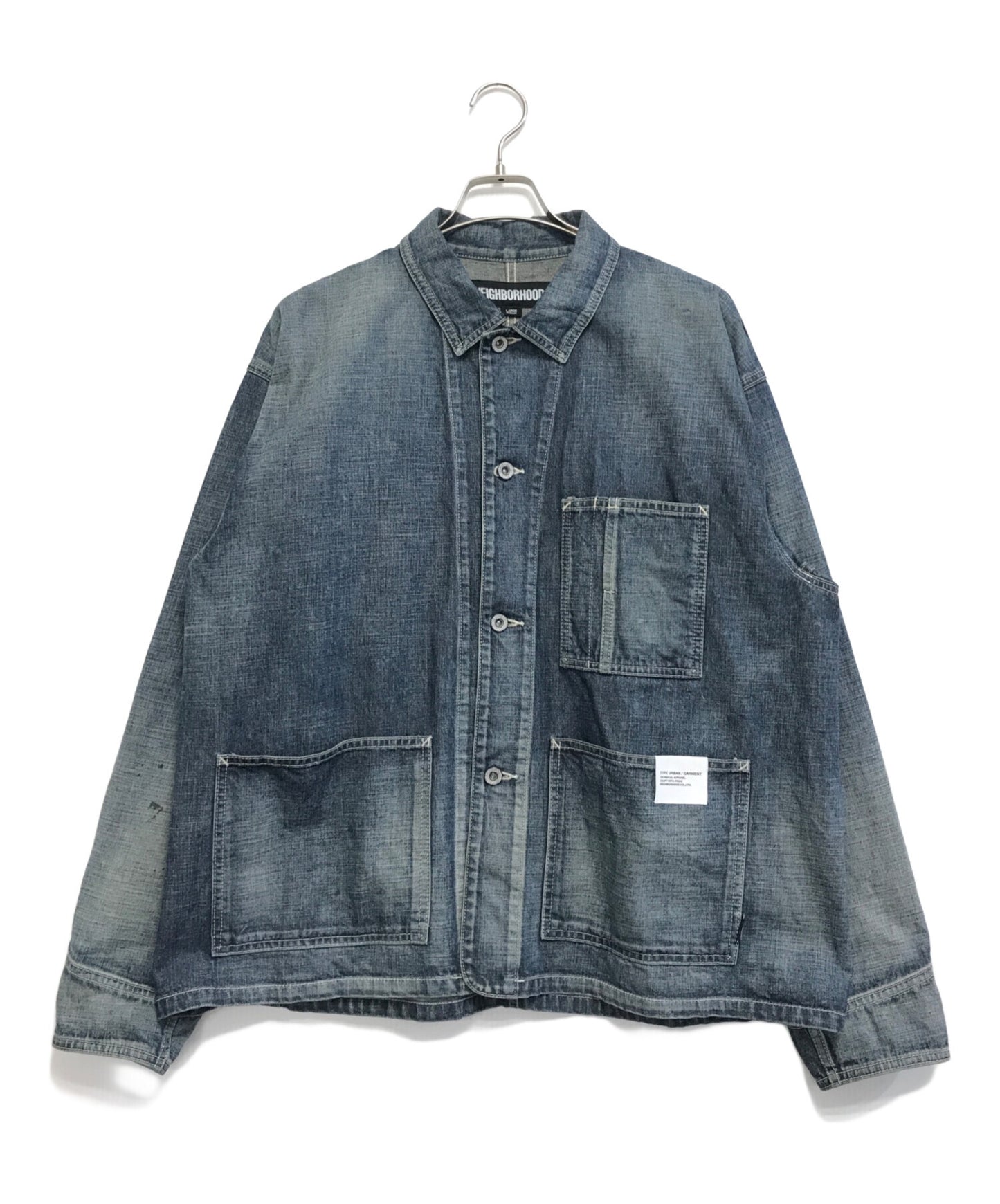 [Pre-owned] NEIGHBORHOOD WASHED SHORT COVERALL JACKET 241XBNH-JKM04