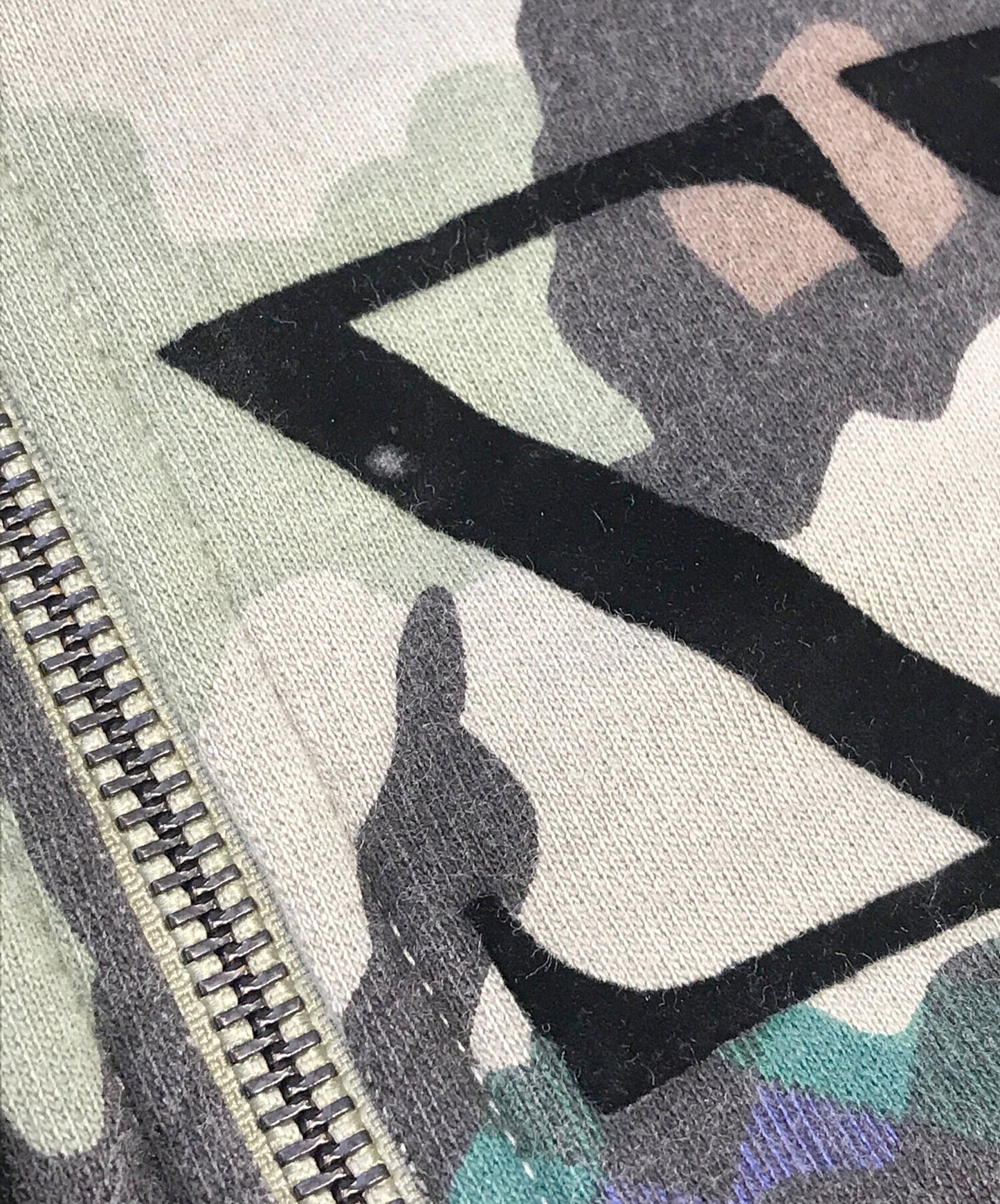 [Pre-owned] stussy 00's Camouflage Zip Hoodie