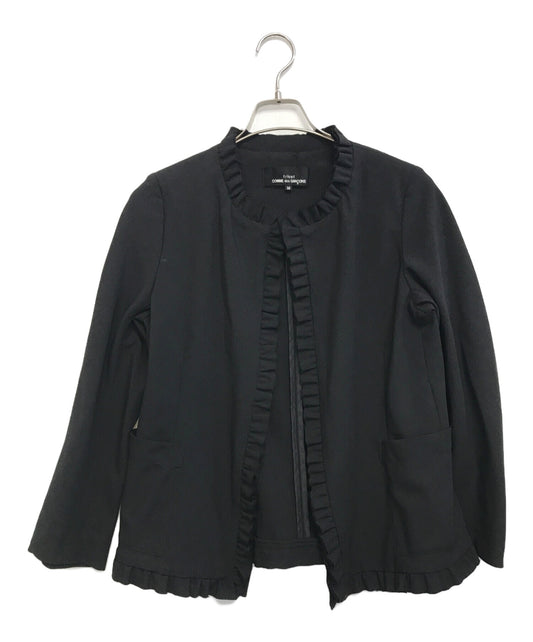 [Pre-owned] tricot COMME des GARCONS 00's Frilled Collarless Jacket TJ-10032M