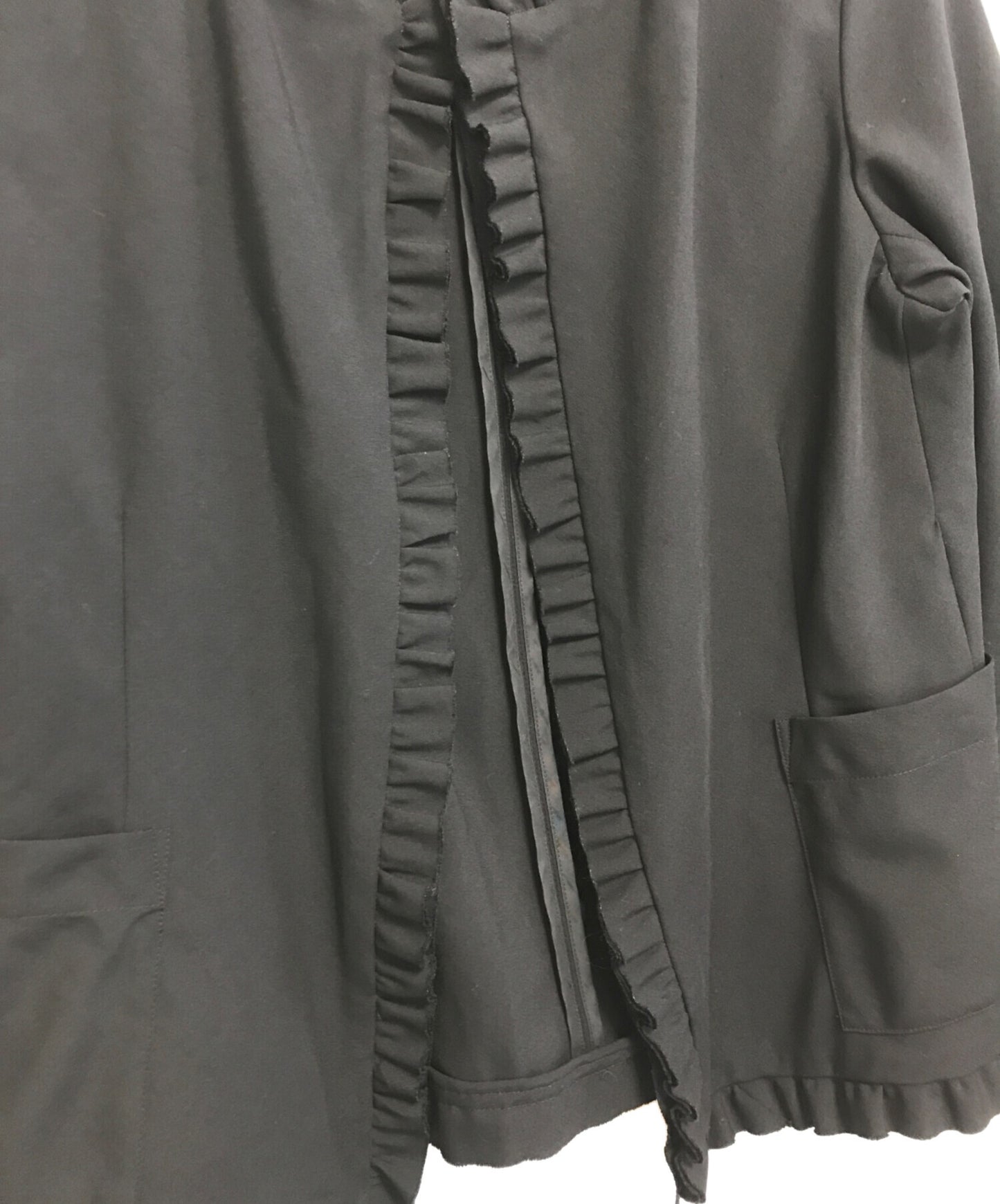 [Pre-owned] tricot COMME des GARCONS 00's Frilled Collarless Jacket TJ-10032M