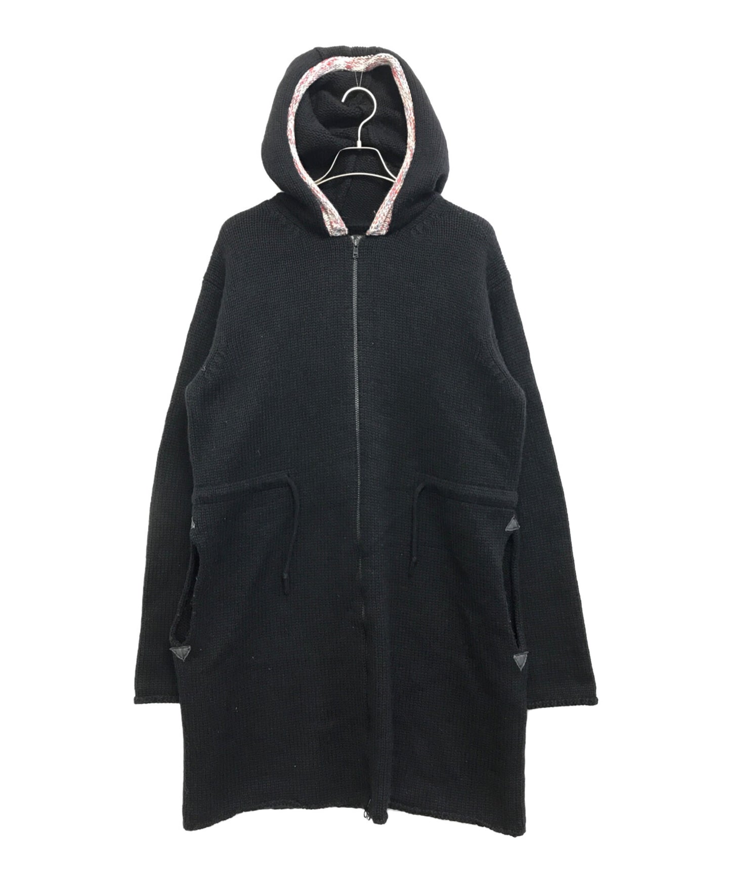 [Pre-owned] Y's Hood Trim Switched Double Zip Knit Coat MZ-K23-156