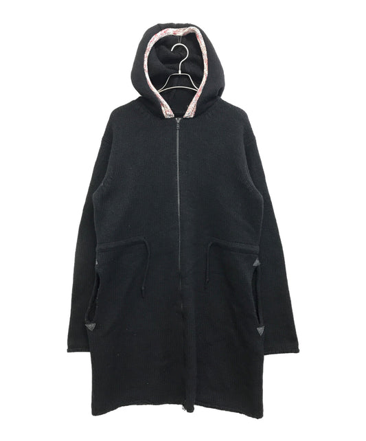 [Pre-owned] Y's Hood Trim Switched Double Zip Knit Coat MZ-K23-156