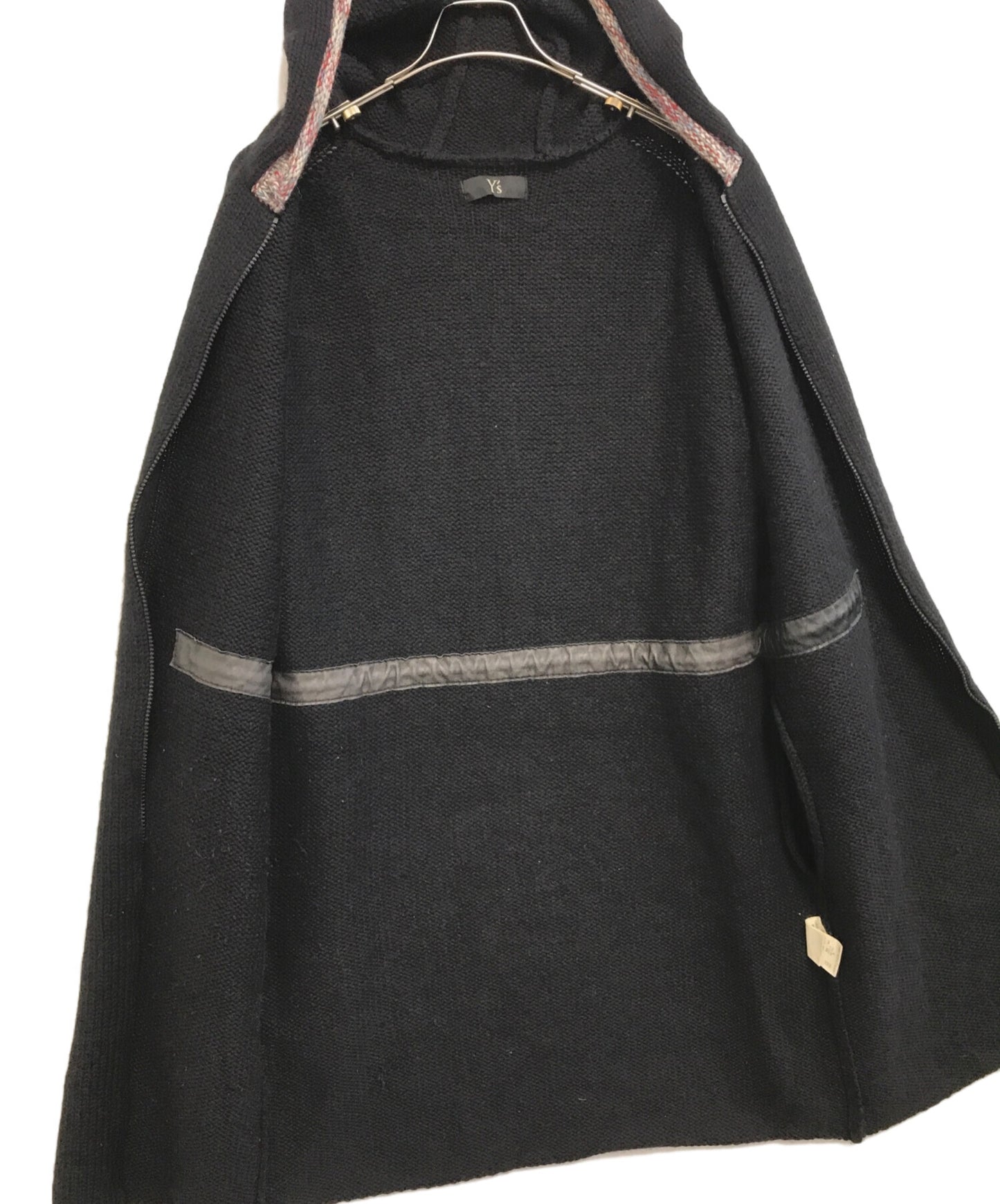 [Pre-owned] Y's Hood Trim Switched Double Zip Knit Coat MZ-K23-156