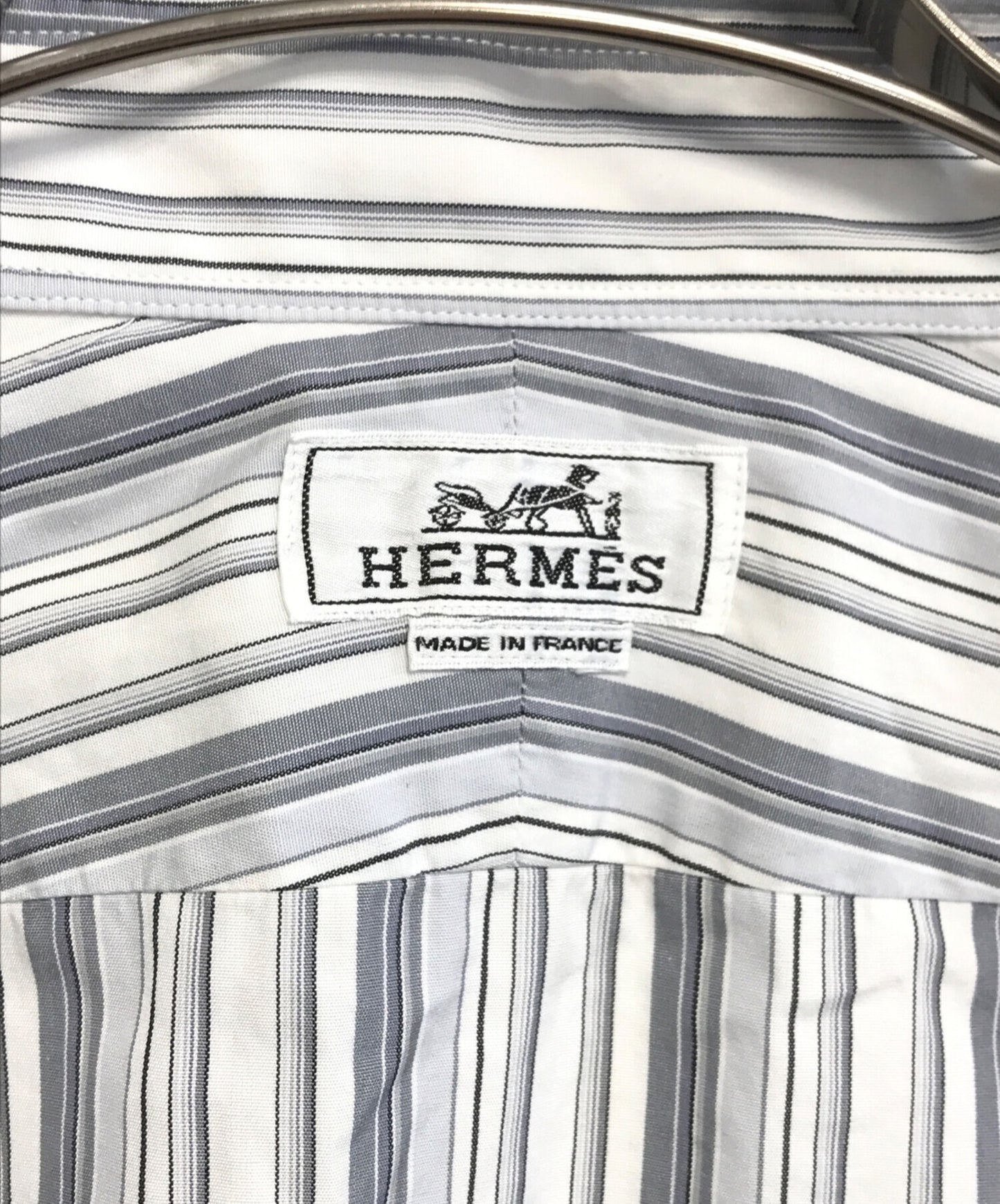 [Pre-owned] HERMES striped shirt