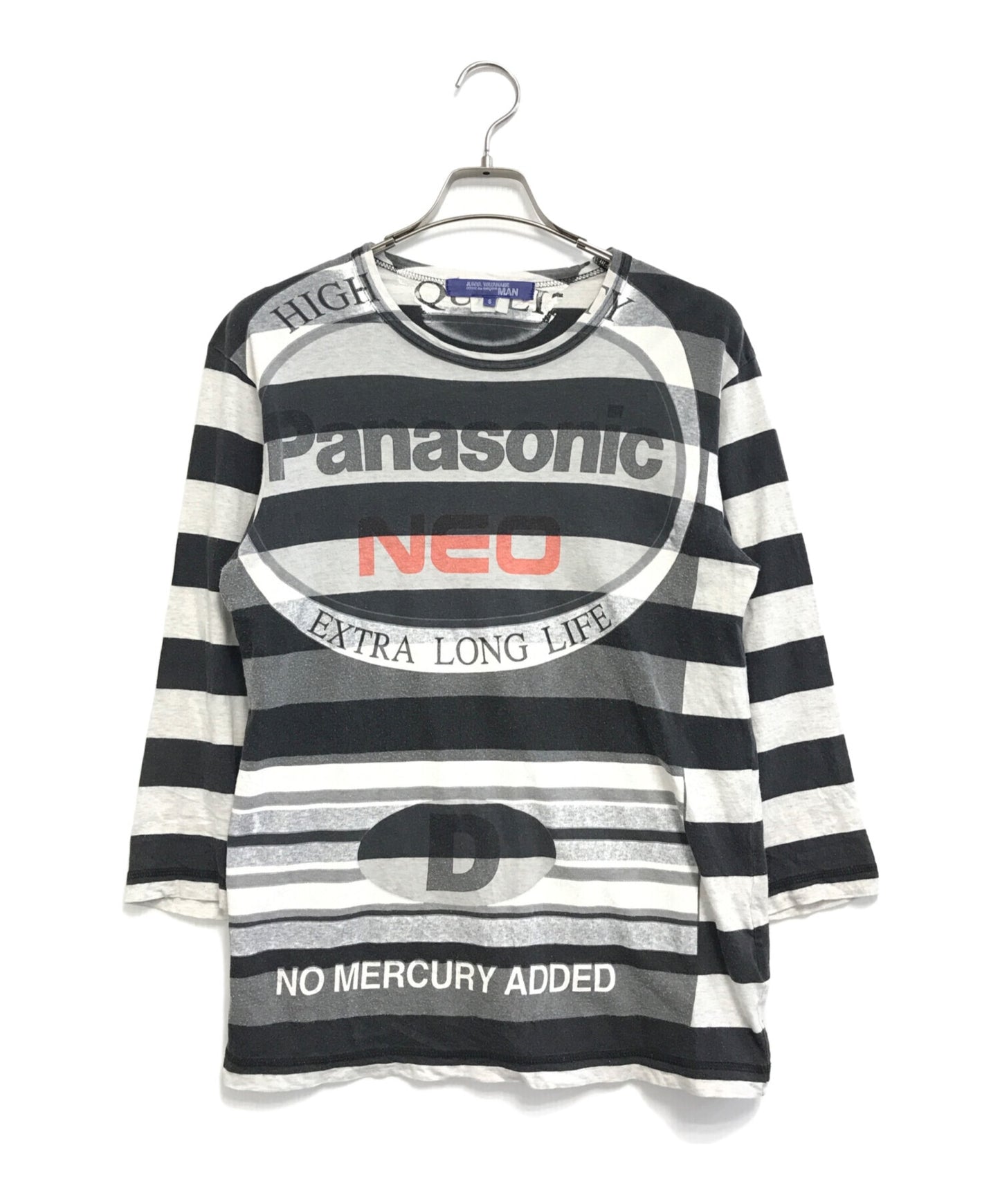 [Pre-owned] JUNYA WATANABE COMME des GARCONS Striped cut and sewn with corporate collaboration transfer print WA-T033