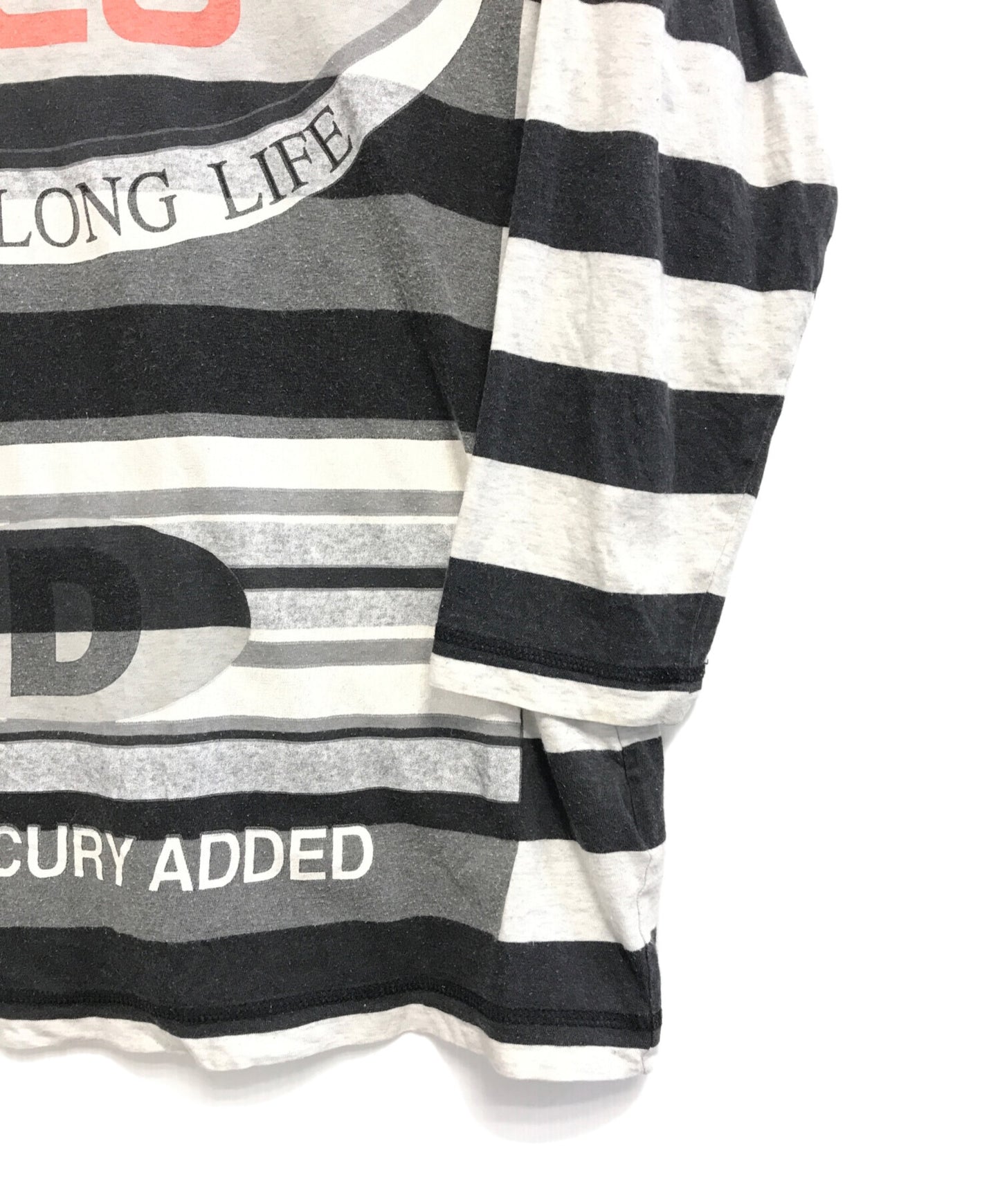 [Pre-owned] JUNYA WATANABE COMME des GARCONS Striped cut and sewn with corporate collaboration transfer print WA-T033