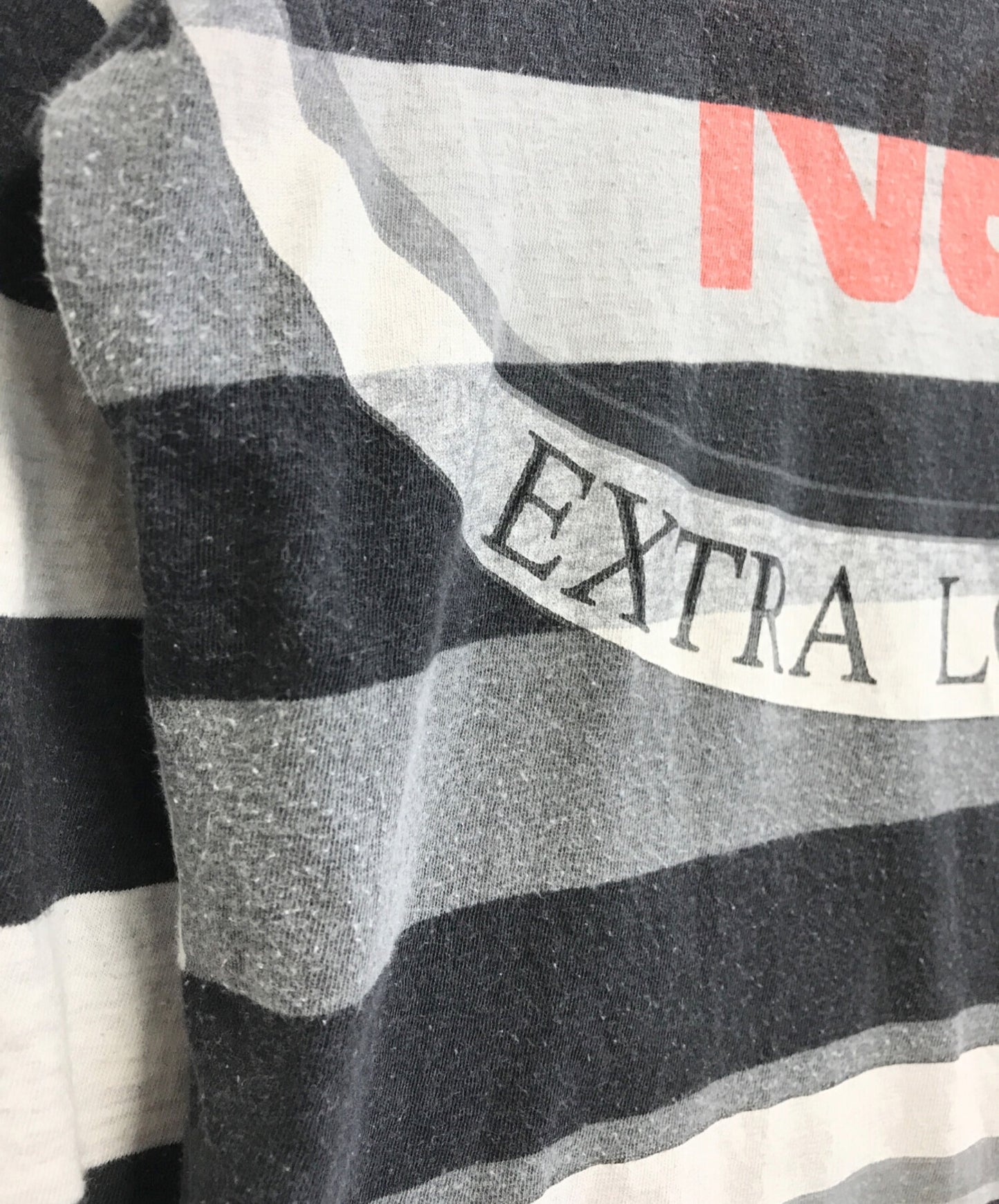 [Pre-owned] JUNYA WATANABE COMME des GARCONS Striped cut and sewn with corporate collaboration transfer print WA-T033